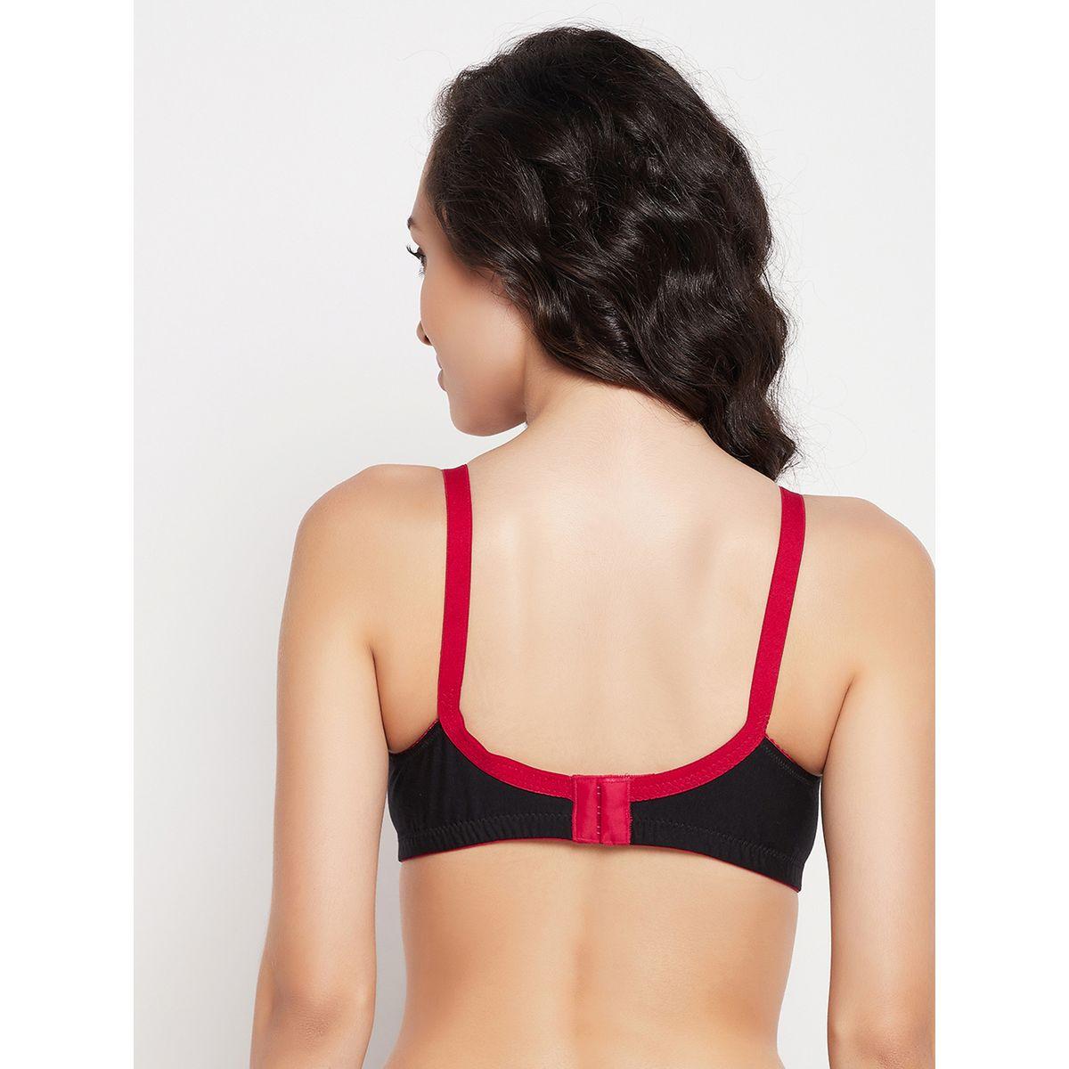 Clovia Pack of 2 - Lace Insert Non-Padded Non-Wired Full Coverage Bra-women-clothing-lingerie-bras-image-3