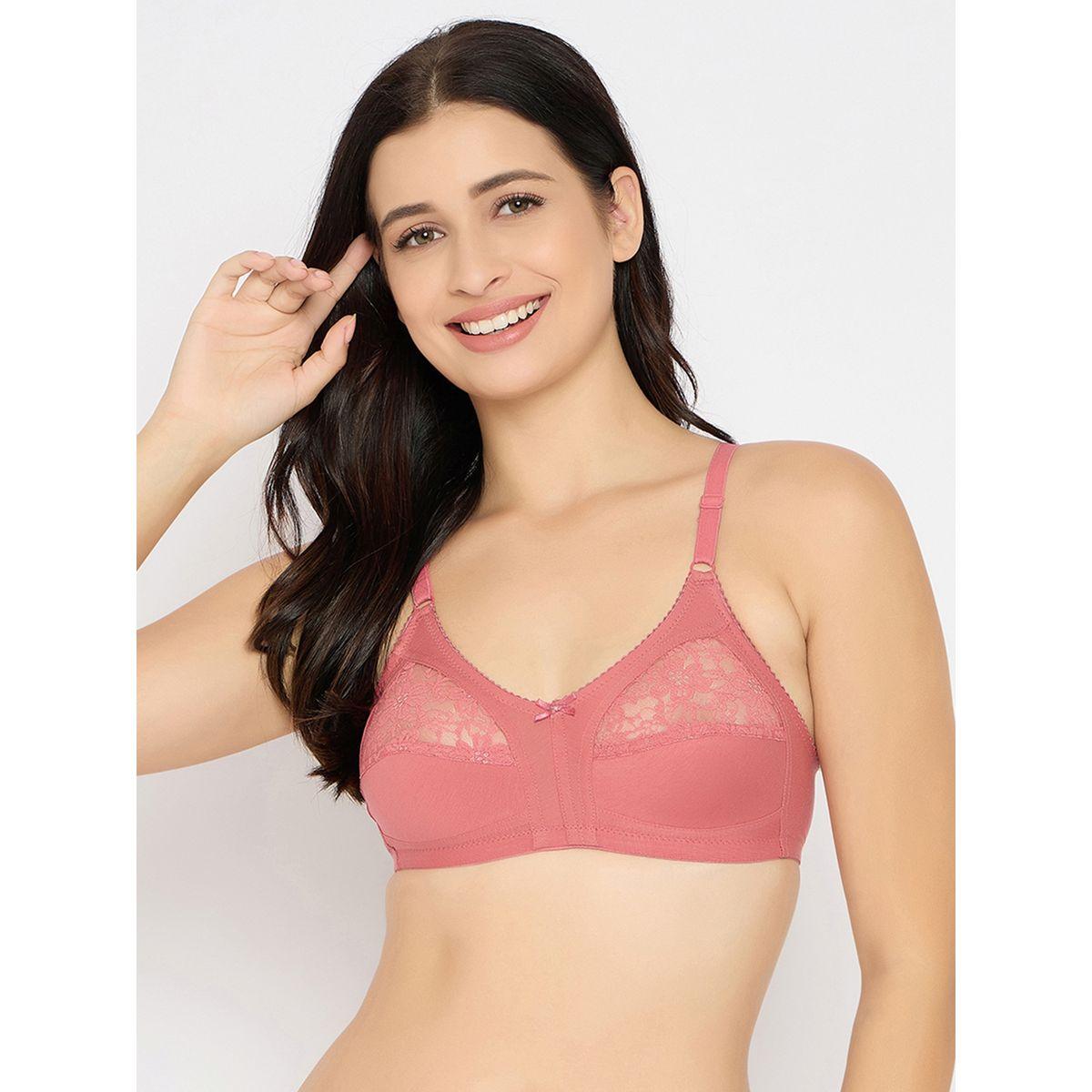 Clovia Pack of 2 - Lace Insert Non-Padded Non-Wired Full Coverage Bra-women-clothing-lingerie-bras-image-5