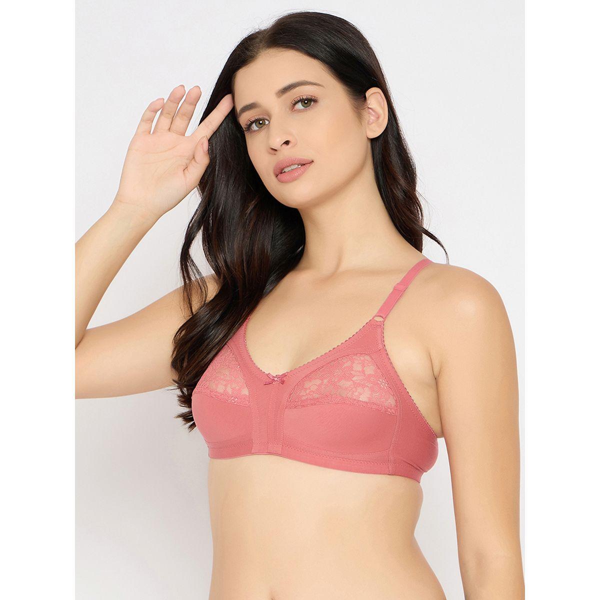 Clovia Pack of 2 - Lace Insert Non-Padded Non-Wired Full Coverage Bra-women-clothing-lingerie-bras-image-6