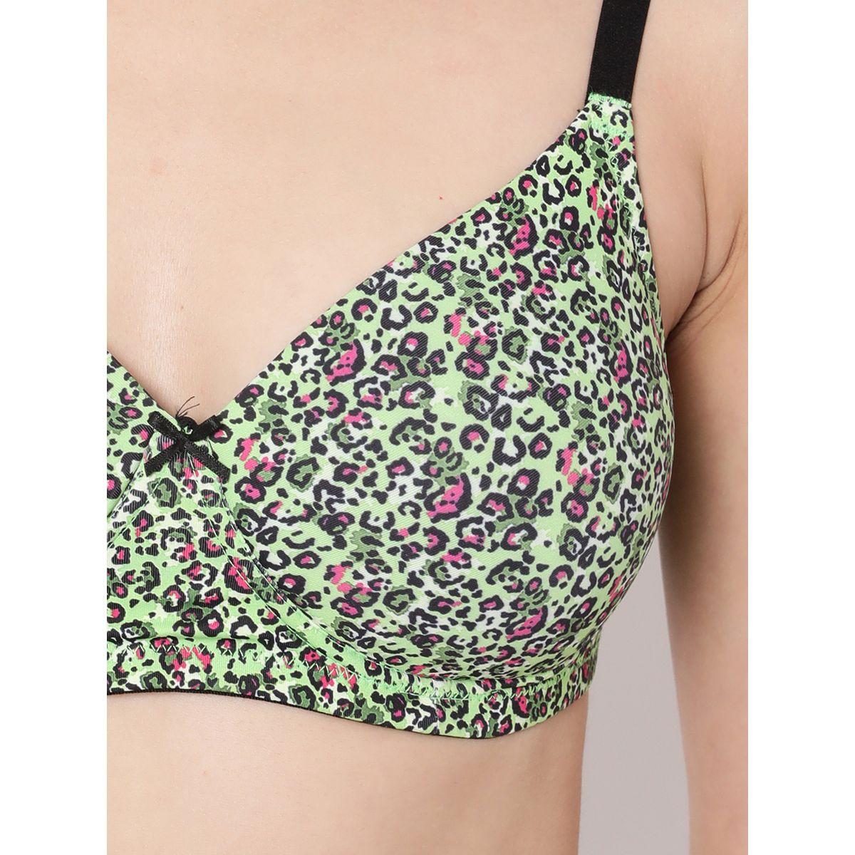 Clovia Set of 2 - Padded Non-Wired Full Cup Animal Print T-Shirt Bra-women-clothing-lingerie-bras-image-2