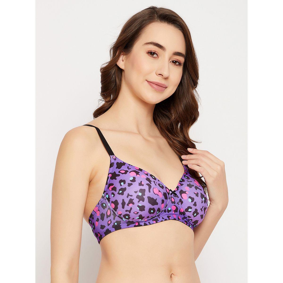 Clovia Set of 2 - Padded Non-Wired Full Cup Animal Print T-Shirt Bra-women-clothing-lingerie-bras-image-5
