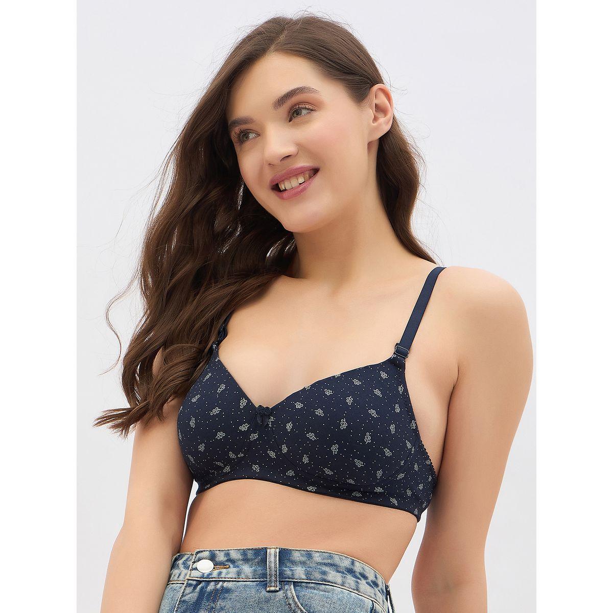 Clovia Pack of 2 - Printed Padded Non-Wired Full Coverage Multiway T-Shirt Bra-women-clothing-lingerie-bras-image-2