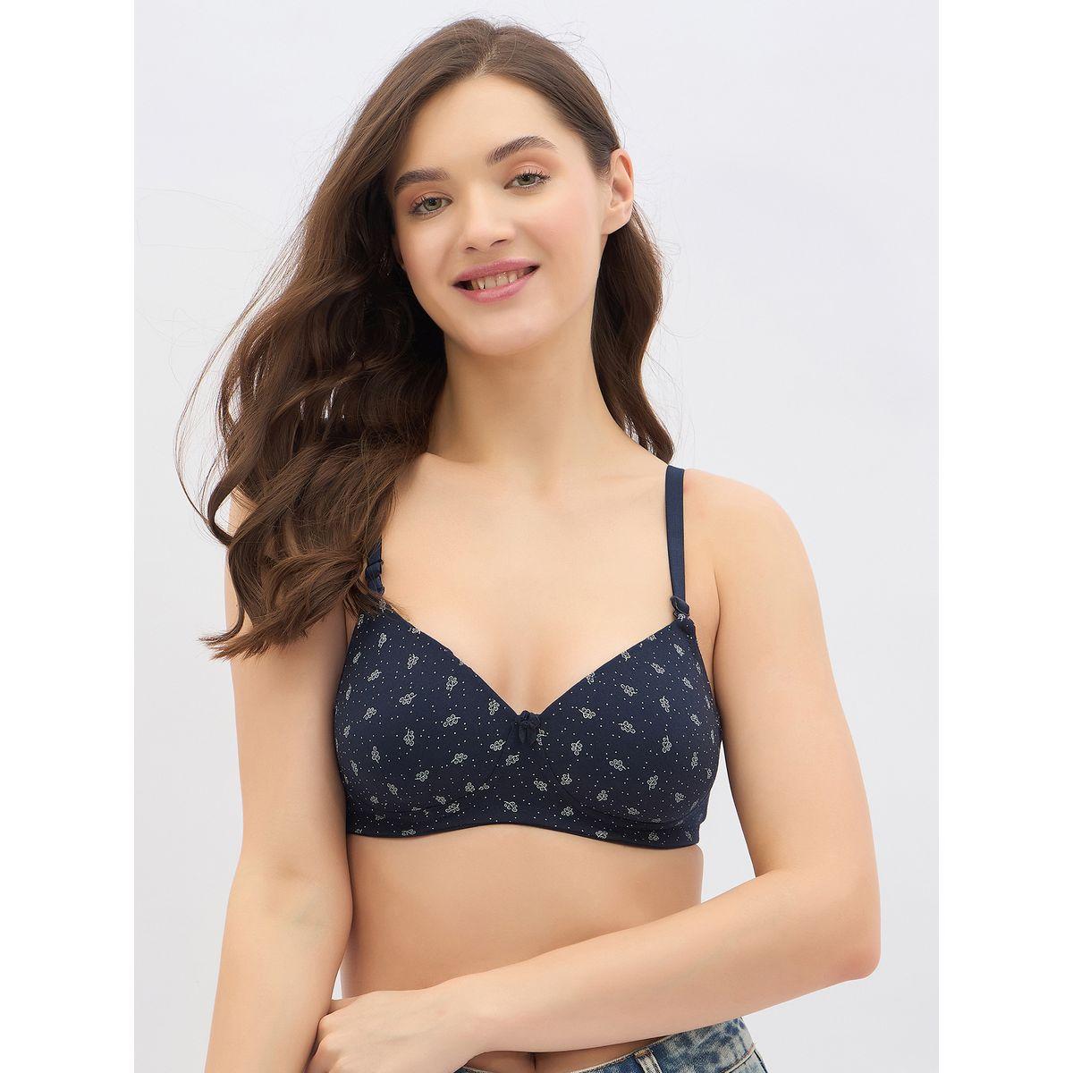 Clovia Pack of 2 - Printed Padded Non-Wired Full Coverage Multiway T-Shirt Bra-women-clothing-lingerie-bras-image-3