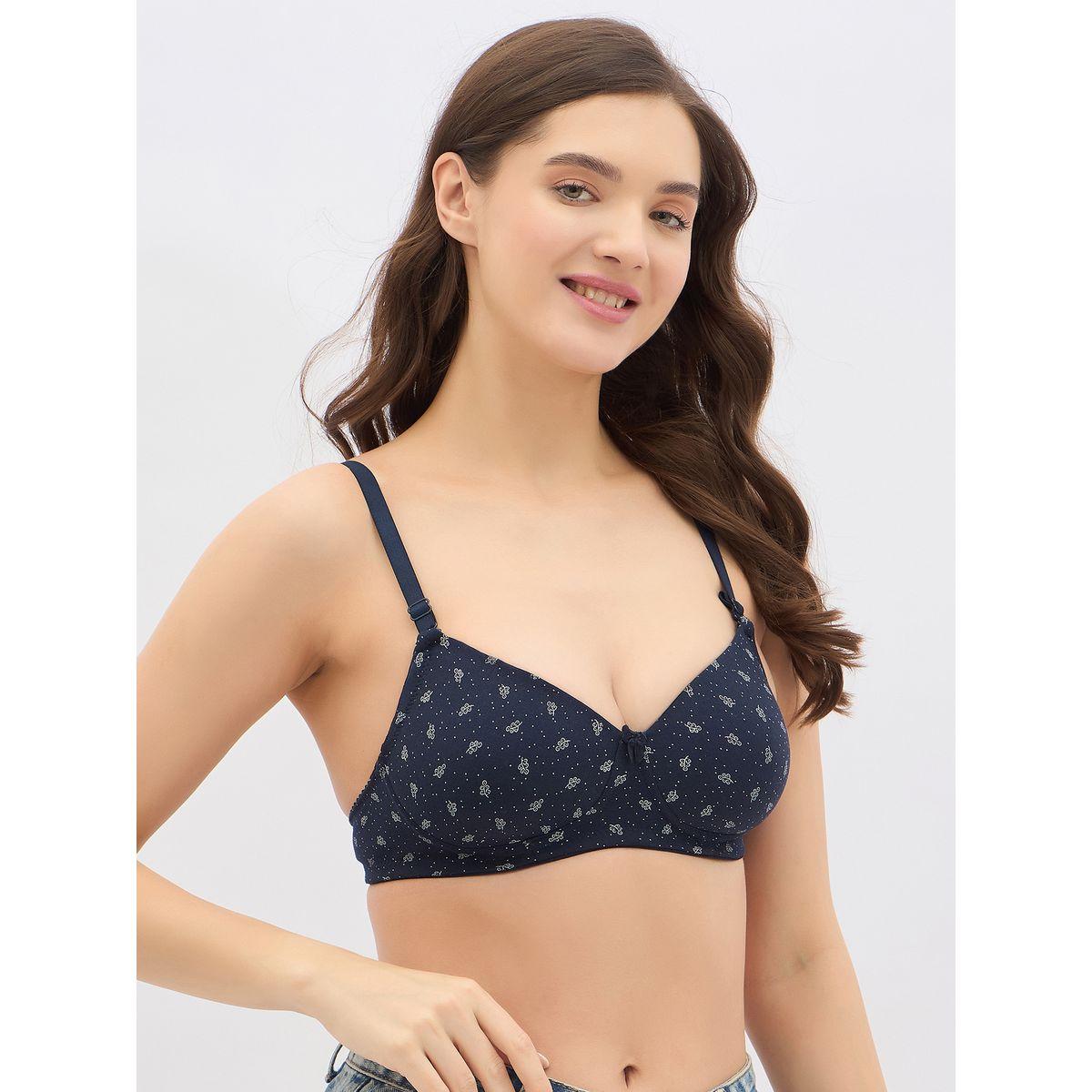 Clovia Pack of 2 - Printed Padded Non-Wired Full Coverage Multiway T-Shirt Bra-women-clothing-lingerie-bras-image-4