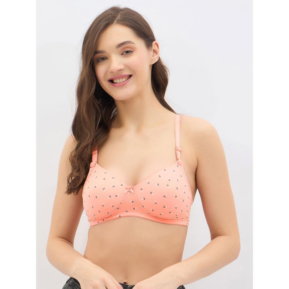 Clovia Set of 2 - Padded Non-Wired Full Coverage Heart Print Bra-women-clothing-lingerie-bras-image-2