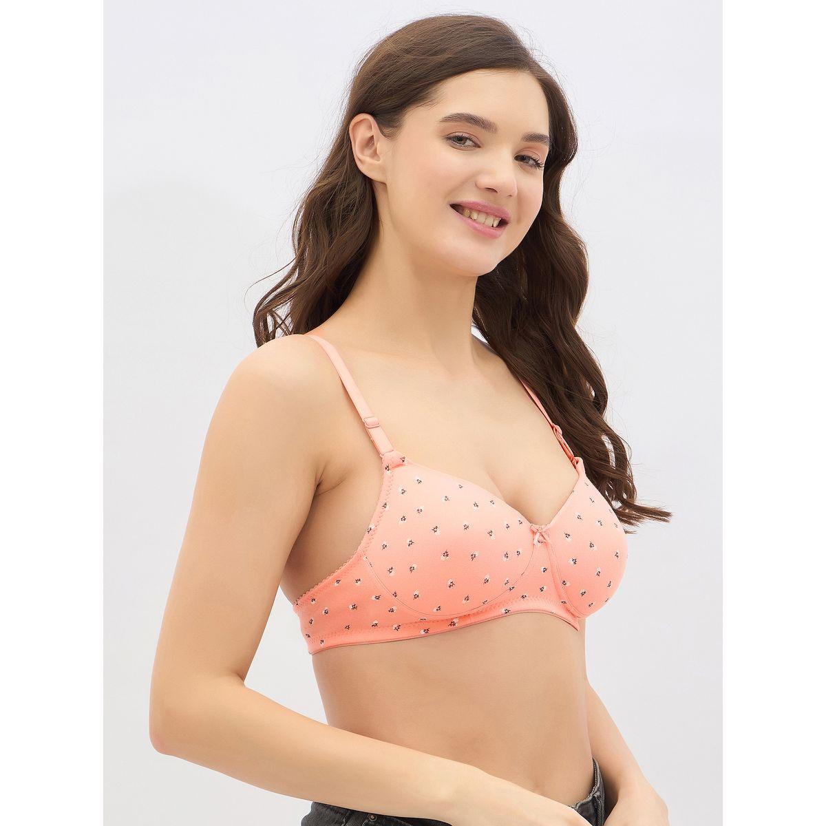 Clovia Set of 2 - Padded Non-Wired Full Coverage Heart Print Bra-women-clothing-lingerie-bras-image-4