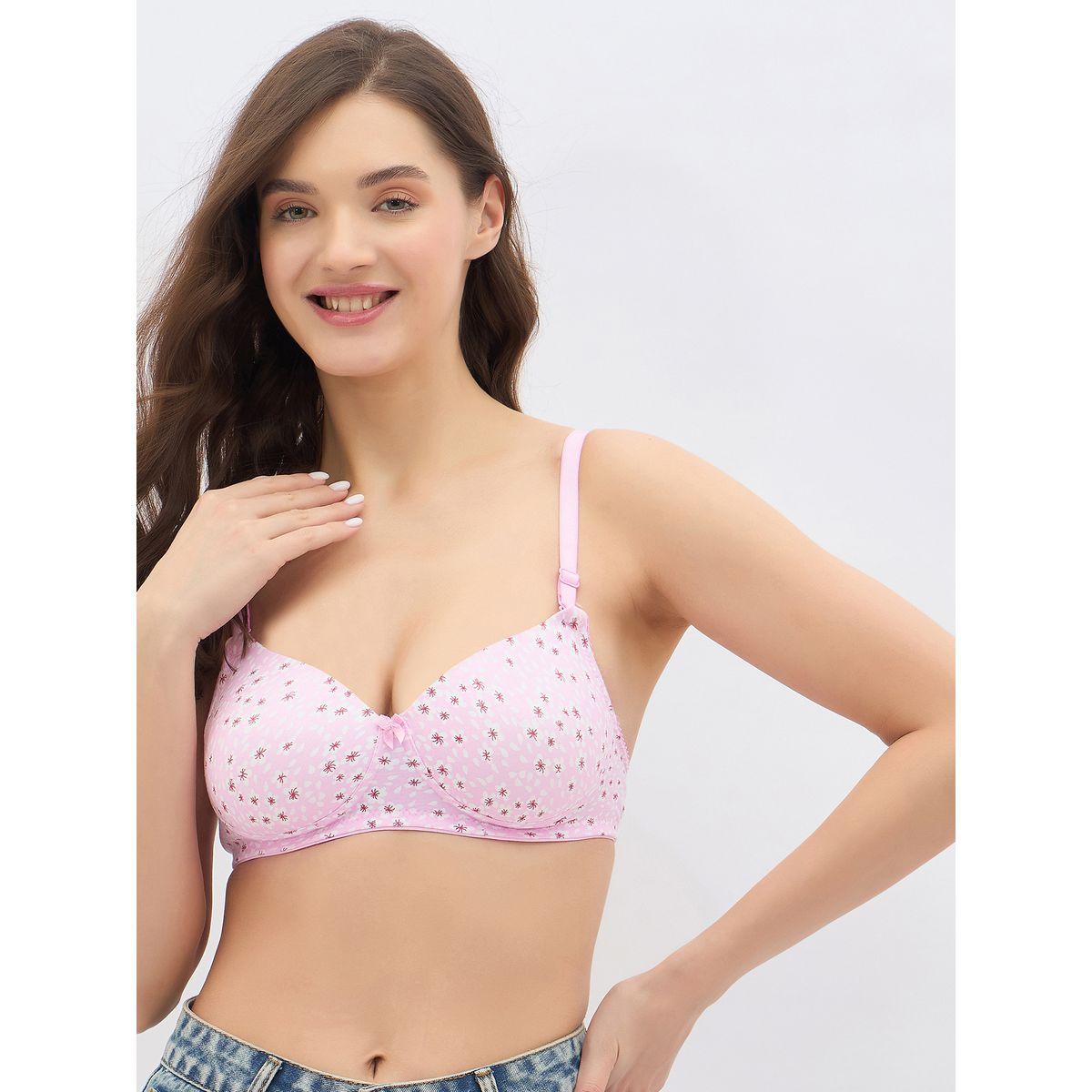 Clovia Pack of 2 - Floral Print Padded Non-Wired Full Coverage Multiway T-Shirt Bra-women-clothing-lingerie-bras-image-6