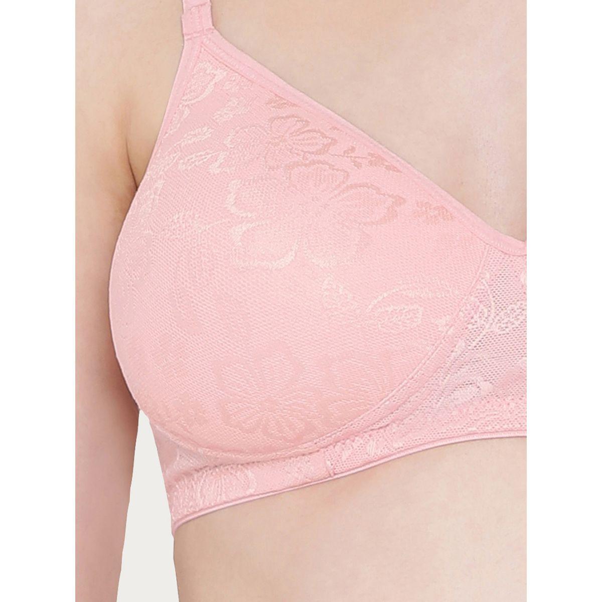 Clovia Pack of 2 - Lace Padded Non-Wired Full Coverage Bra-women-clothing-lingerie-bras-image-3