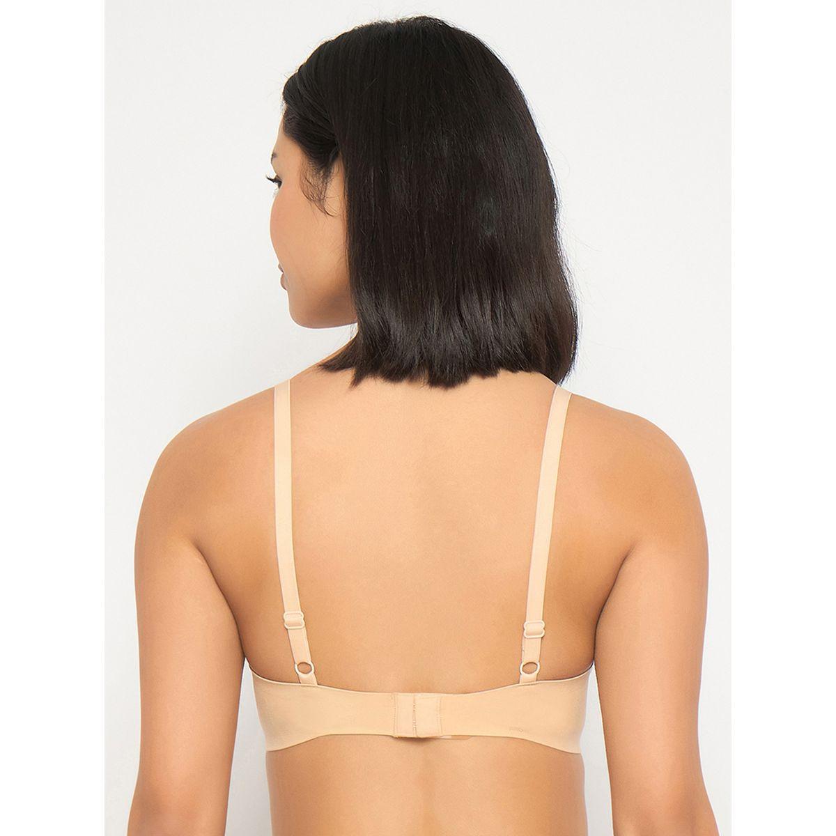 Clovia Pack of 2 - Solid Padded Non-Wired Full Coverage Seamless Bra-women-clothing-lingerie-bras-image-2