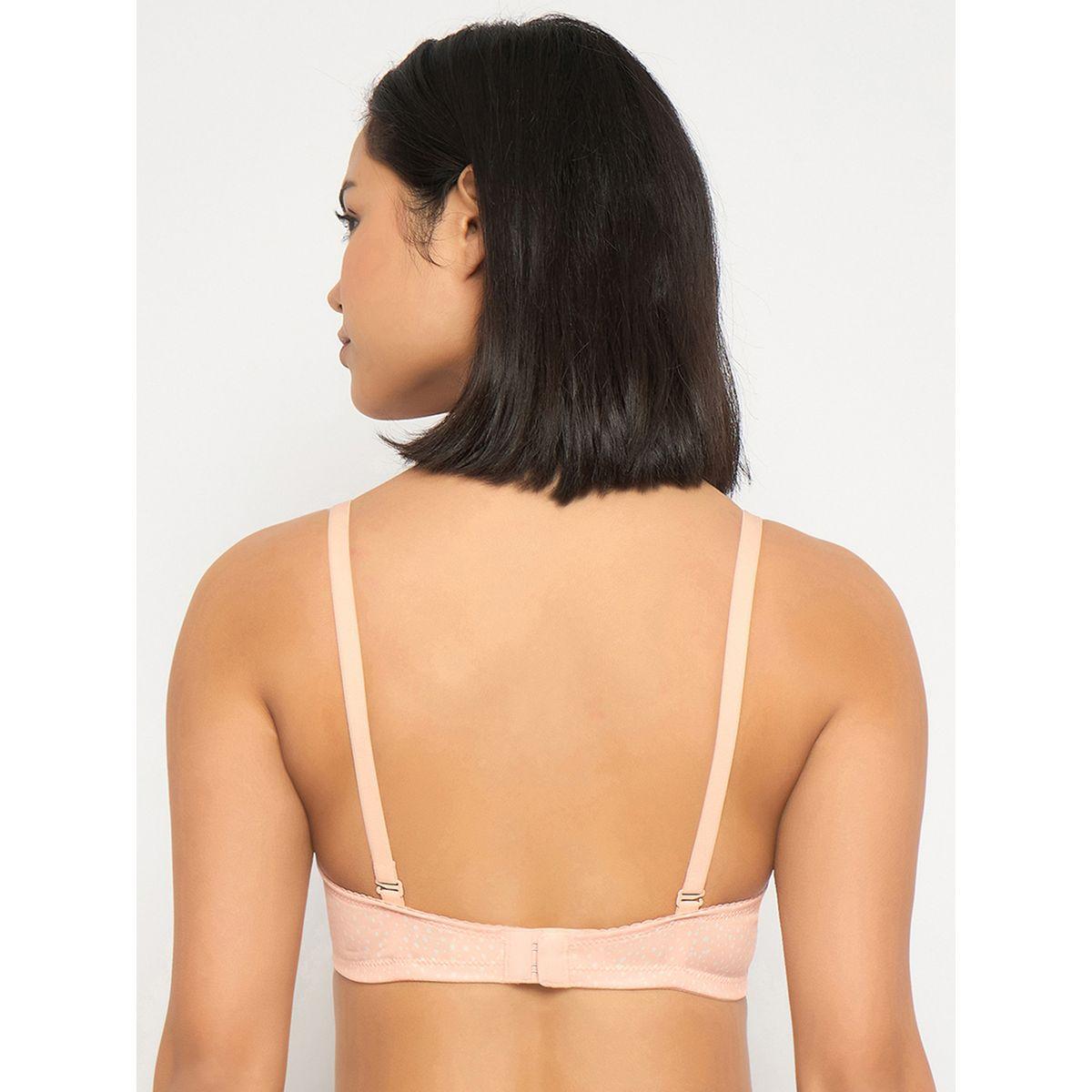 Clovia Pack of 2 - Printed Padded Non-Wired Full Coverage Multiway T-Shirt Bra-women-clothing-lingerie-bras-image-4