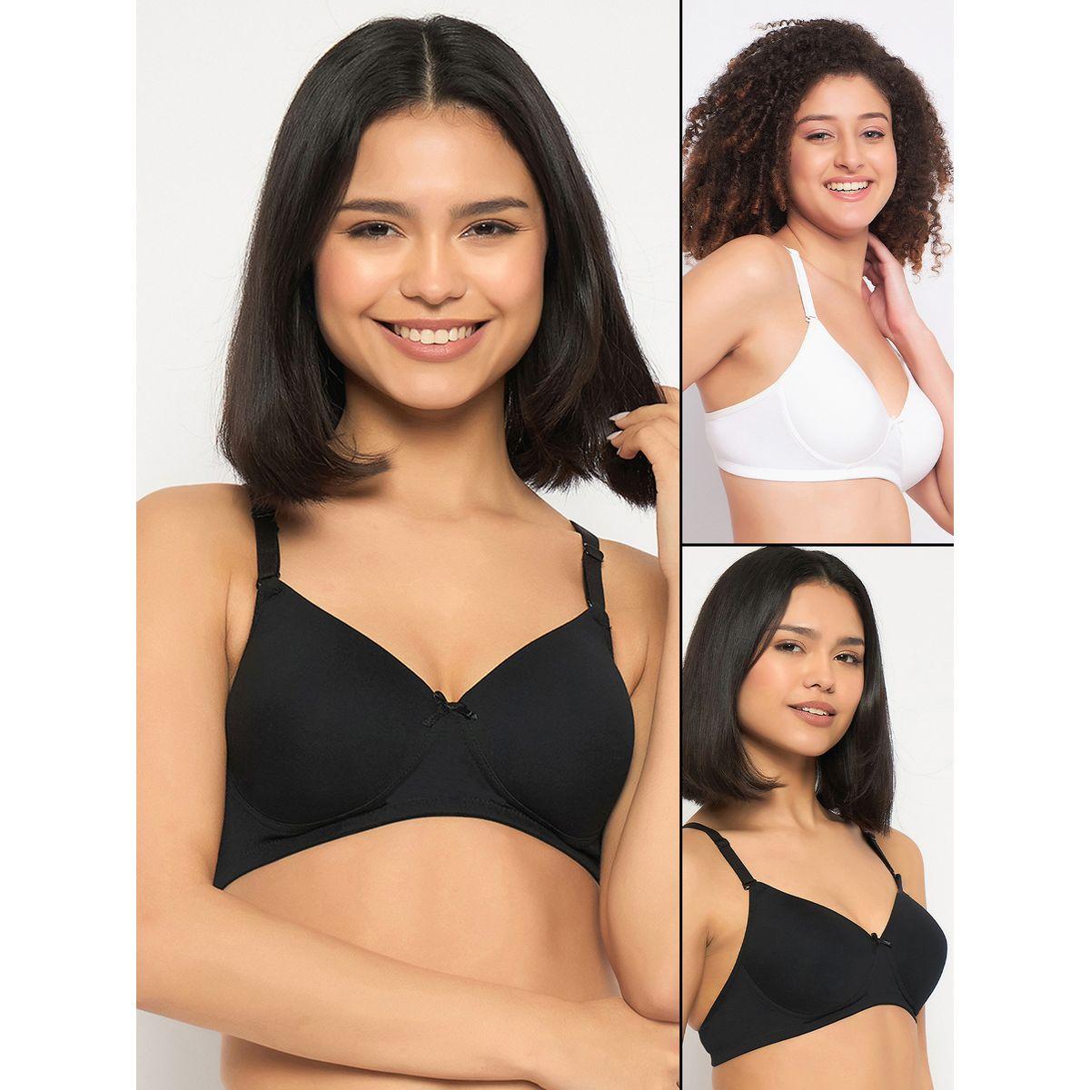 Clovia Set of 2 - Padded Non-Wired Full Coverage Multiway T-Shirt Bra-women-clothing-lingerie-bras-image-1