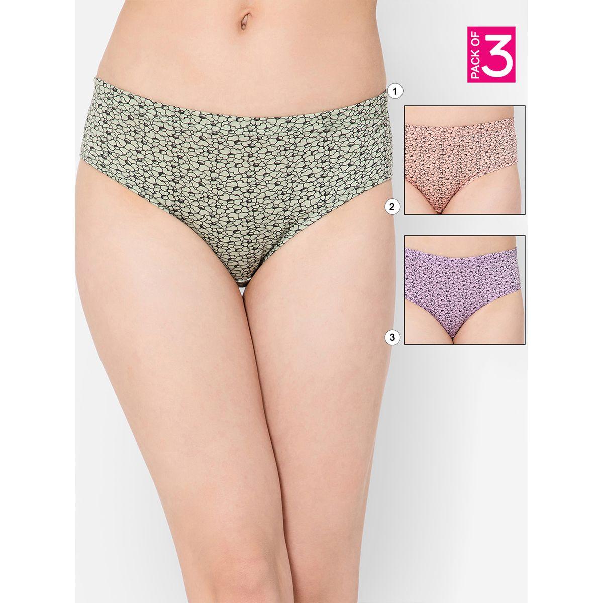 مجموعة من 3 سراويل داخلية بطبعة زهور وبطانة داخلية مطاطية-women-clothing-lingerie-panties-image-1