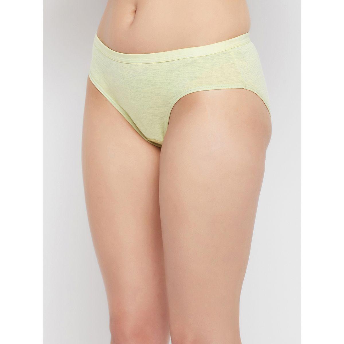 Clovia Pack of 3 - Melange Low Rise Cotton Bikini Briefs-women-clothing-lingerie-panties-image-5