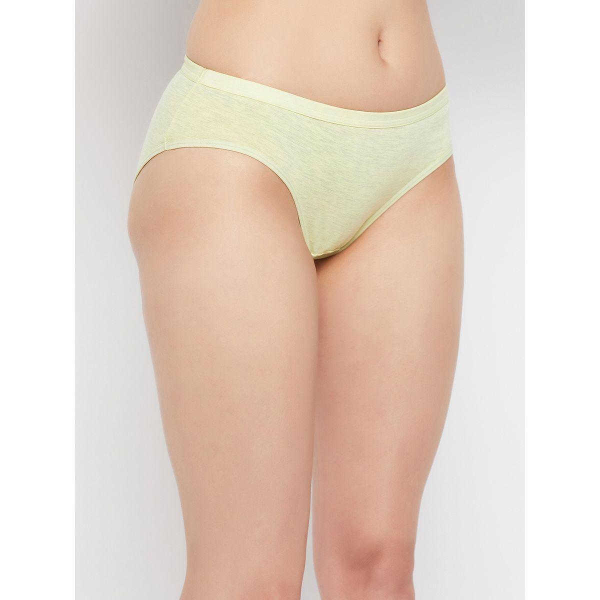 Clovia Pack of 3 - Melange Low Rise Cotton Bikini Briefs-women-clothing-lingerie-panties-image-6