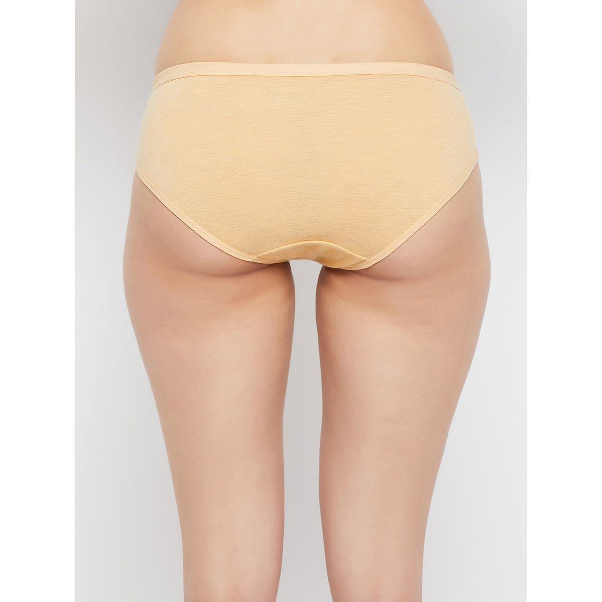 Clovia Pack of 3 - Melange Low Rise Cotton Bikini Briefs-women-clothing-lingerie-panties-image-2