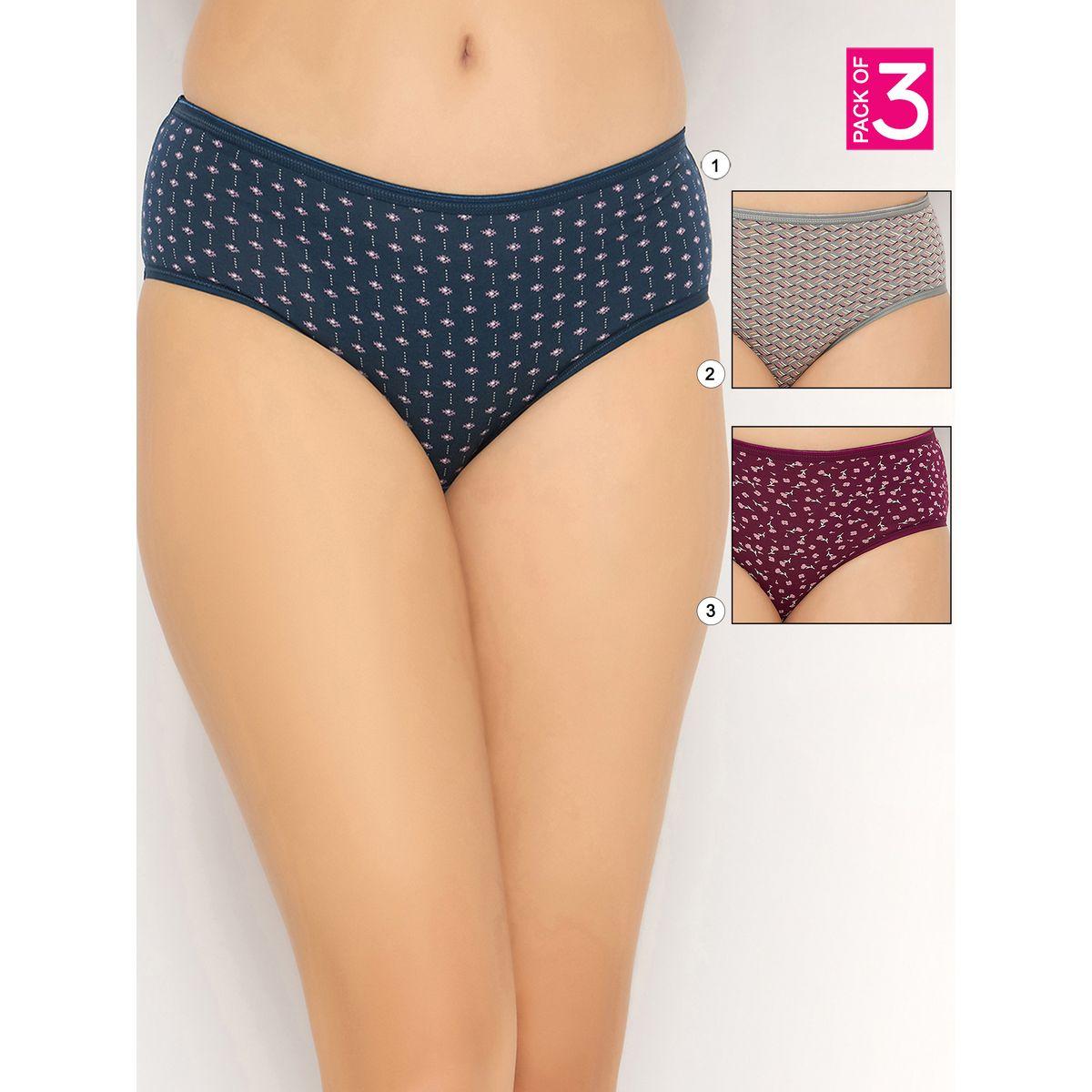 Clovia Set of 3 - Mid Rise Printed Hipster Panties-women-clothing-lingerie-panties-image-1