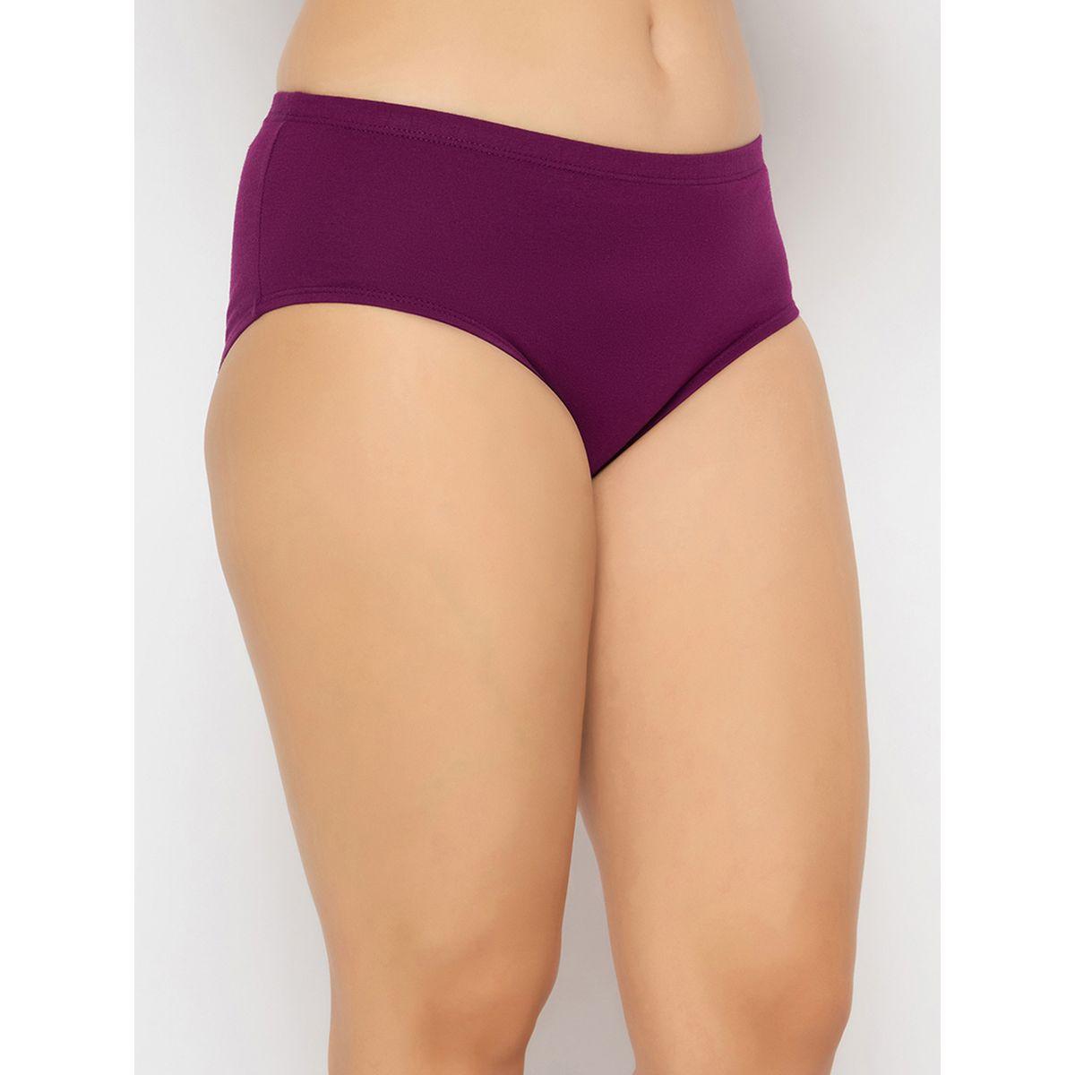 Clovia Pack of 3 - Solid Mid Rise Cotton Hipster Briefs with Inner Elastic-women-clothing-lingerie-panties-image-5