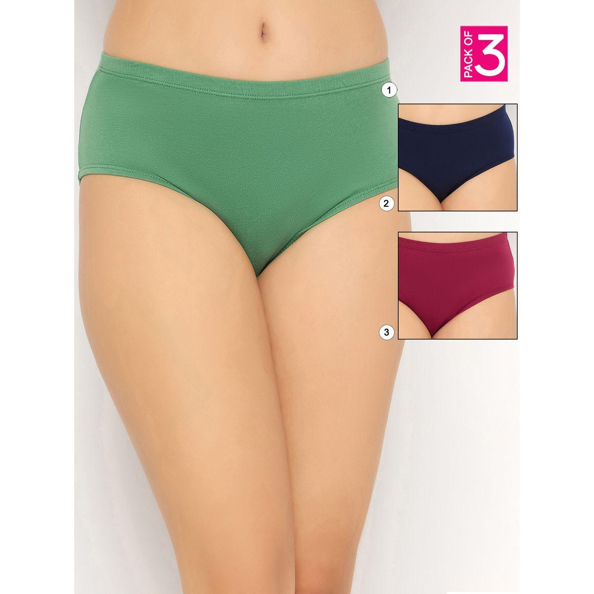 مجموعة من 3 سراويل داخلية بخصر متوسط-women-clothing-lingerie-panties-image-1