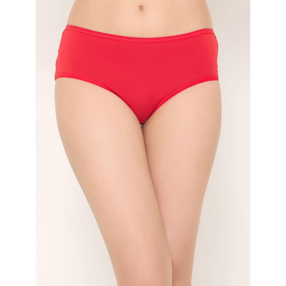 مجموعة من 3 - سروال داخلي سادة بخصر متوسط-women-clothing-lingerie-panties-image-2