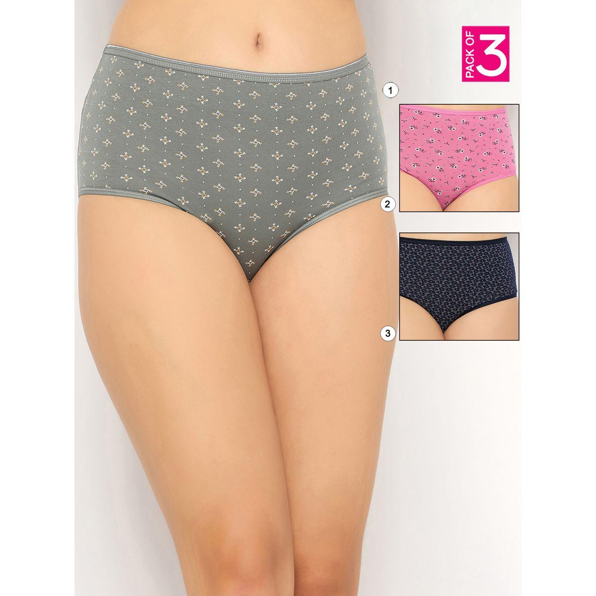 Clovia Pack of 3 - Printed High Rise Hipster Briefs-women-clothing-lingerie-panties-image-1