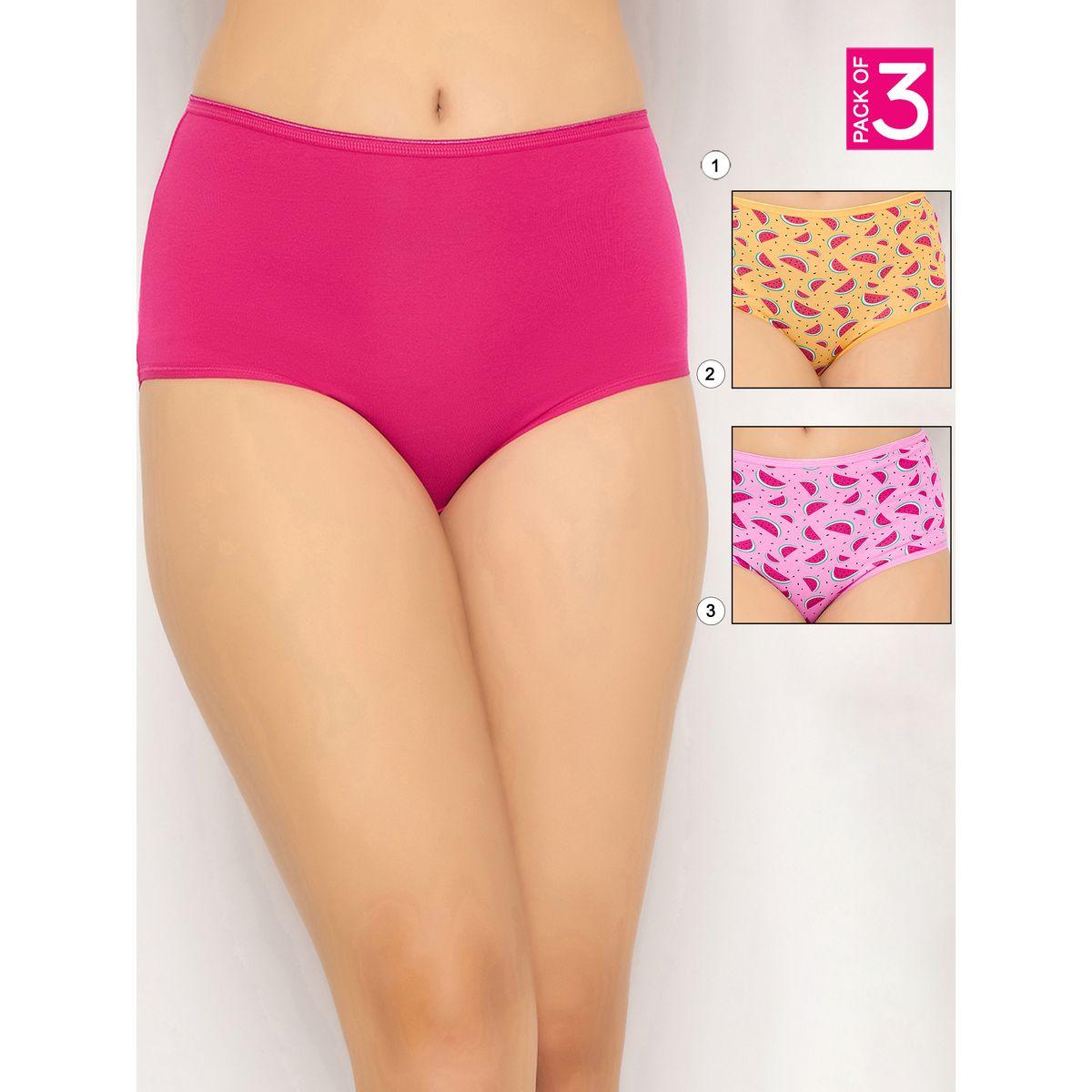 Clovia Pack of 3 - High Rise Hipster Briefs-women-clothing-lingerie-panties-image-1