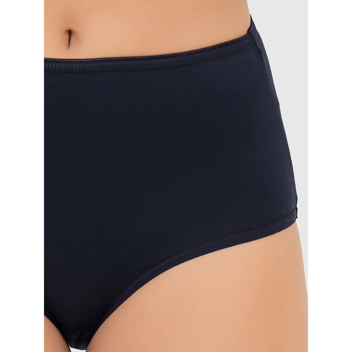 مجموعة من 3 - سروال داخلي سادة بخصر عالي-women-clothing-lingerie-panties-image-5