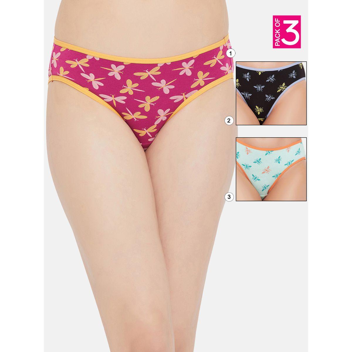 مجموعة من 3 سراويل داخلية بكيني بخصر منخفض-women-clothing-lingerie-panties-image-1
