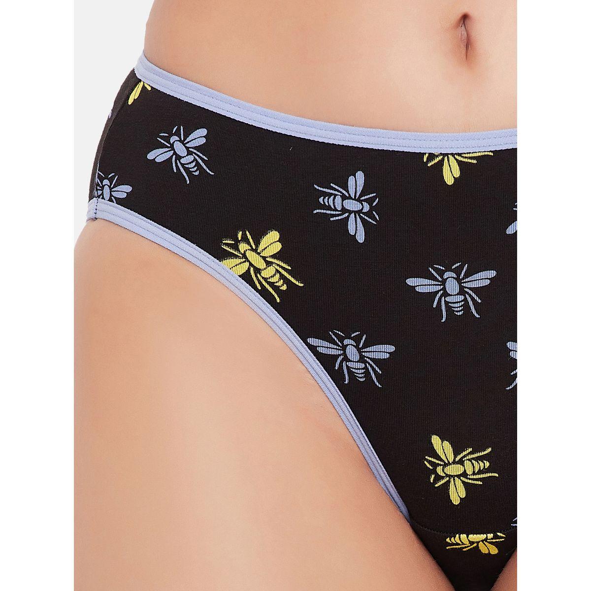 Clovia Pack of 3 - Dragonfly Print Low Rise Bikini Briefs-women-clothing-lingerie-panties-image-3