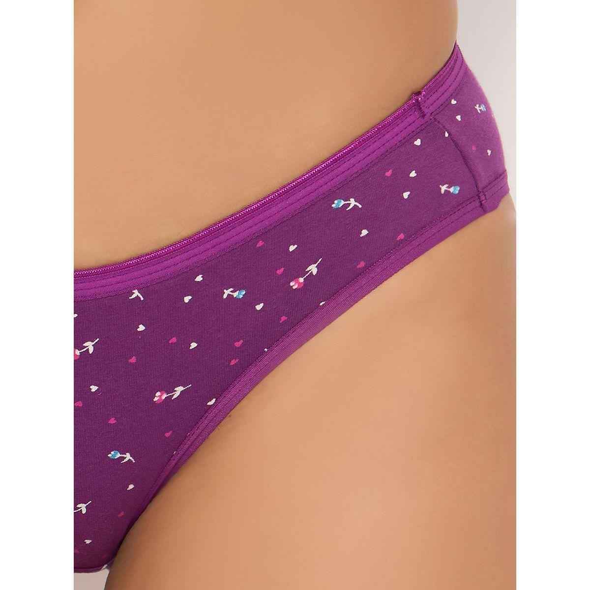 Clovia Pack of 3 - Printed Low Rise Bikini Briefs-women-clothing-lingerie-panties-image-2