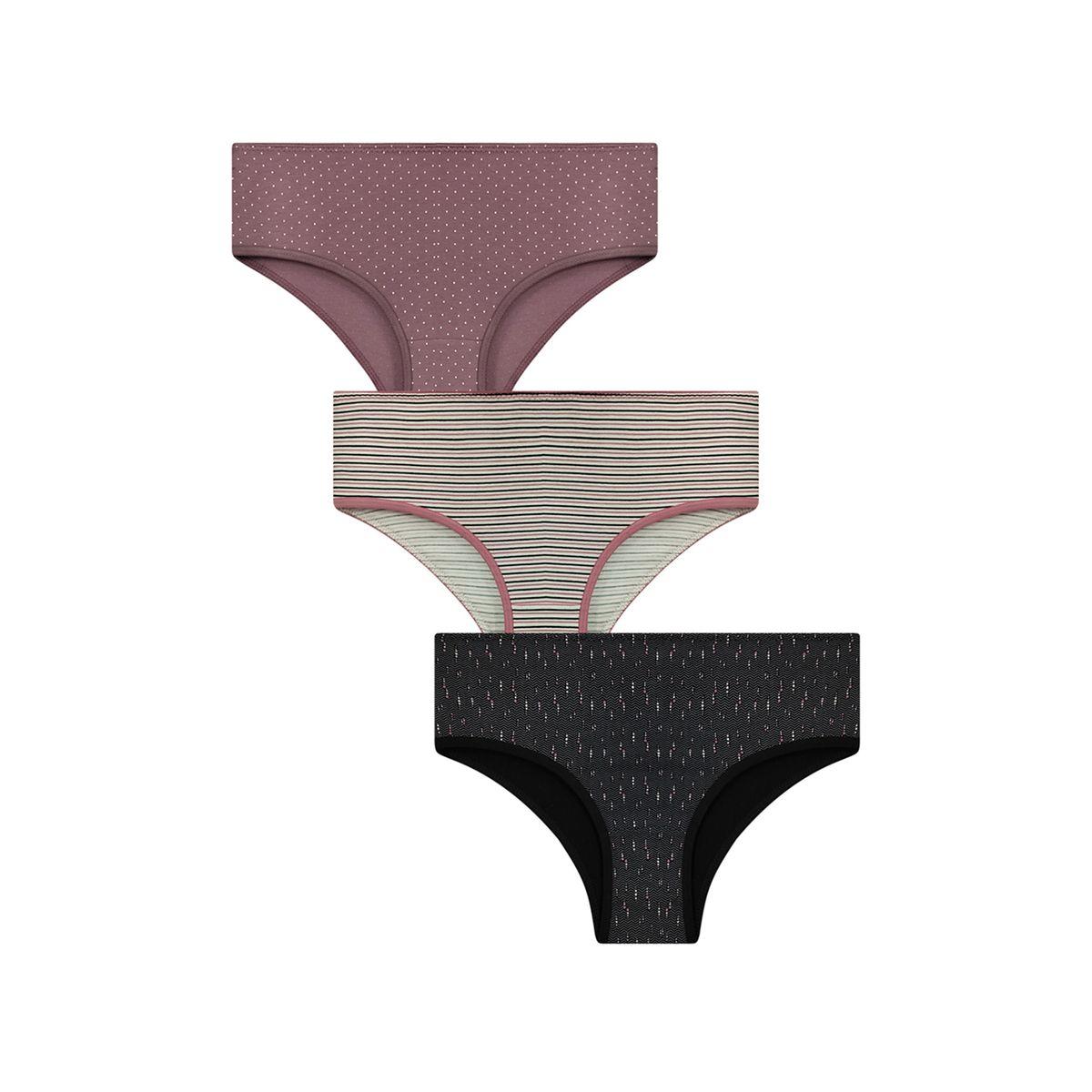 Clovia Set of 3 - Mid Rise Printed Hipster Panties-women-clothing-lingerie-panties-image-4