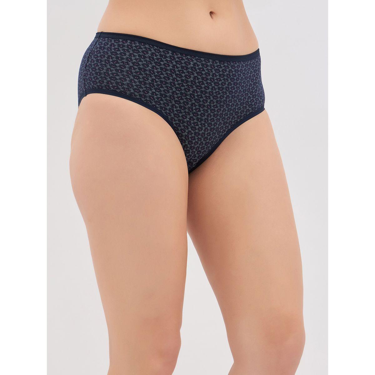 مجموعة من 3 - سروال داخلي مطبع بخصر عالي-women-clothing-lingerie-panties-image-2
