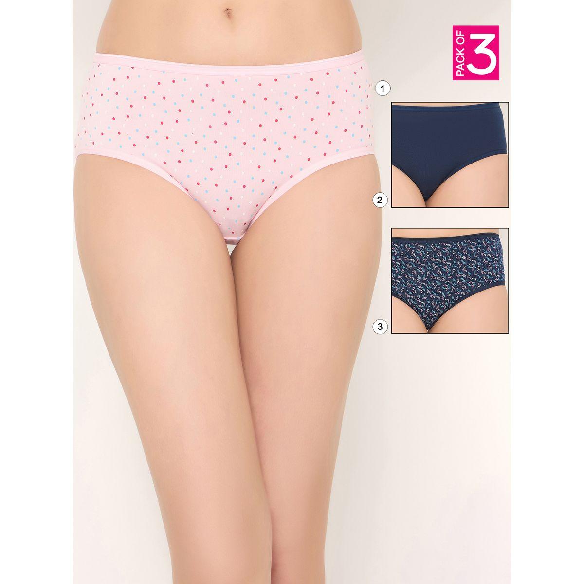 Clovia Pack of 3 - Mid Rise Hipster Briefs-women-clothing-lingerie-panties-image-1