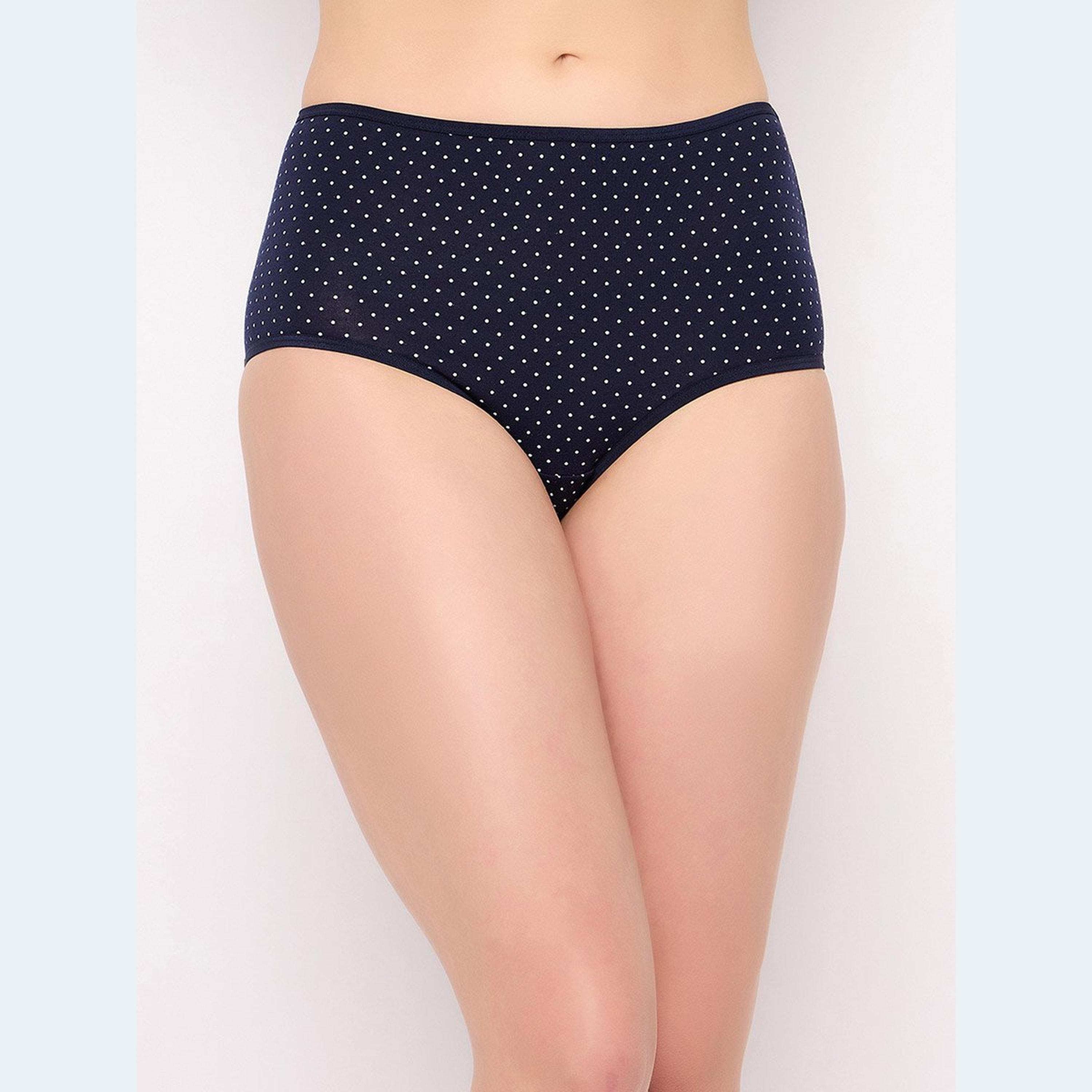 كلوفيا- طقم 3 قطع - سراويل داخلية مخططة عالية الخصر-women-clothing-lingerie-panties-image-4