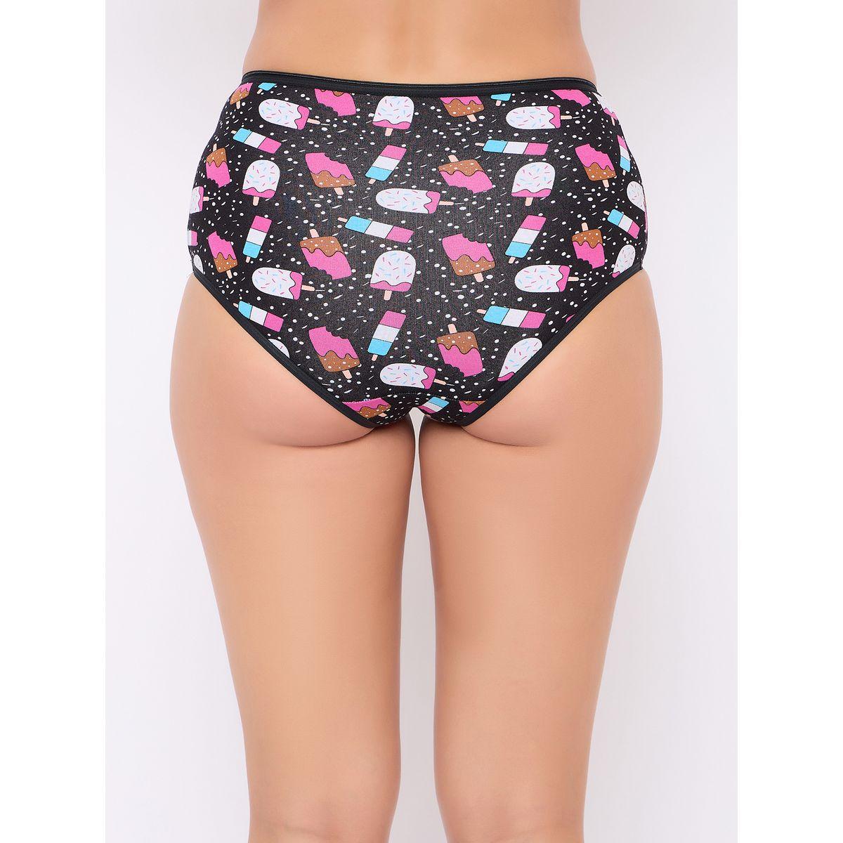 مجموعة من 3 - سروال داخلي بخصر عالي-women-clothing-lingerie-panties-image-6