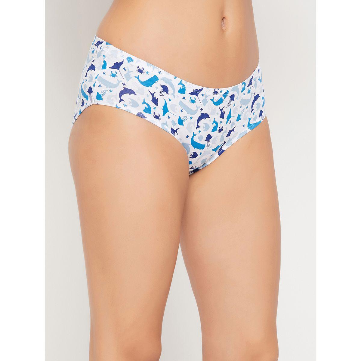 Clovia Pack of 3 - Sea Life Print Mid Rise Hipster Briefs with Inner Elastic-women-clothing-lingerie-panties-image-6