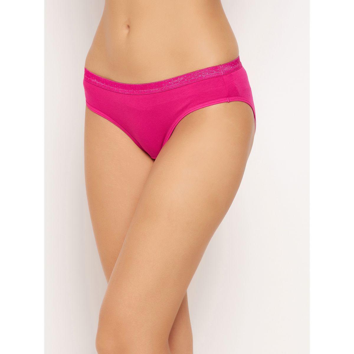 Clovia Pack of 3 - Solid Low Waist Bikini Briefs-women-clothing-lingerie-panties-image-5