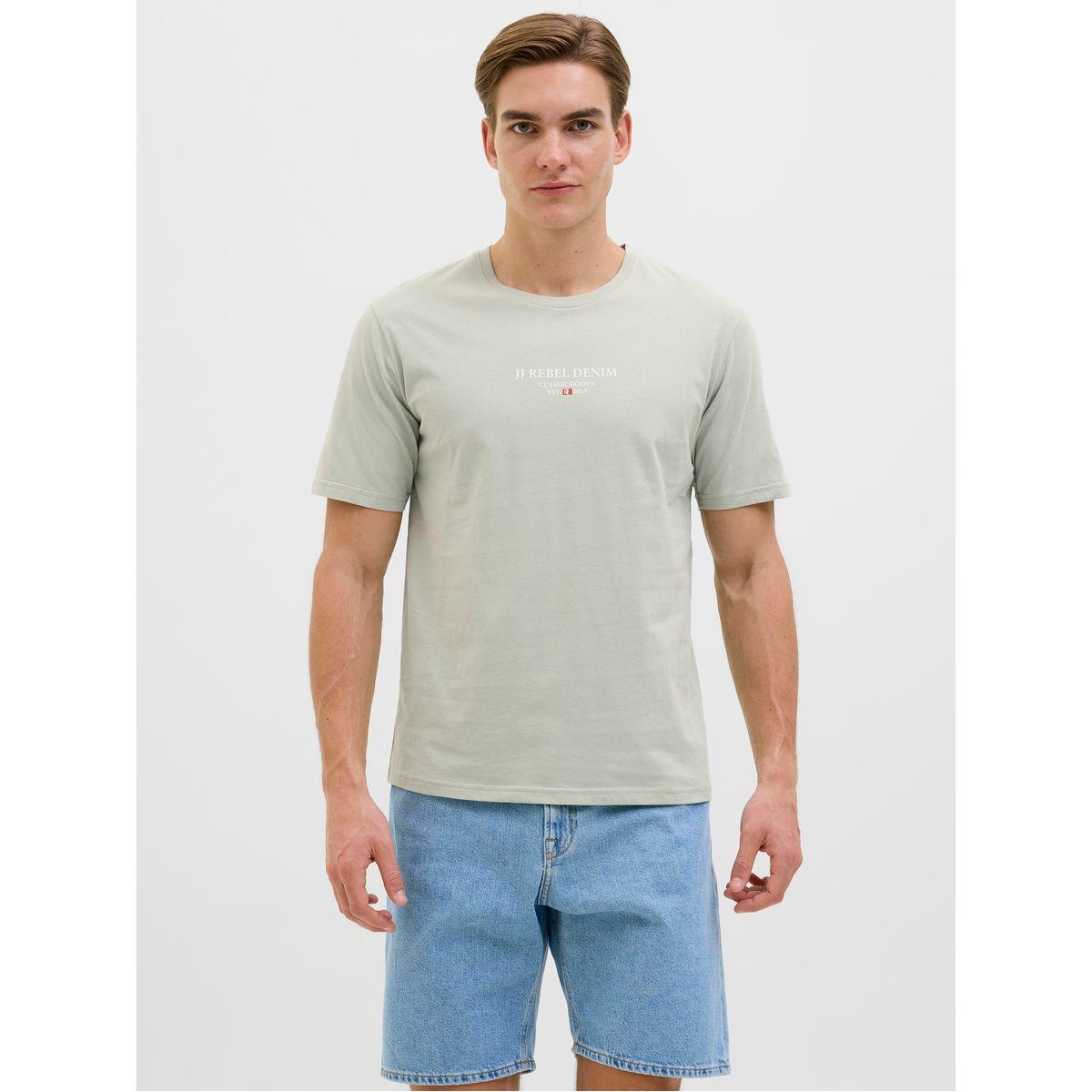 تيشيرت بطبعة كتابة وأكمام قصيرة-men-clothing-tshirtsandpolos-tshirts-image-1