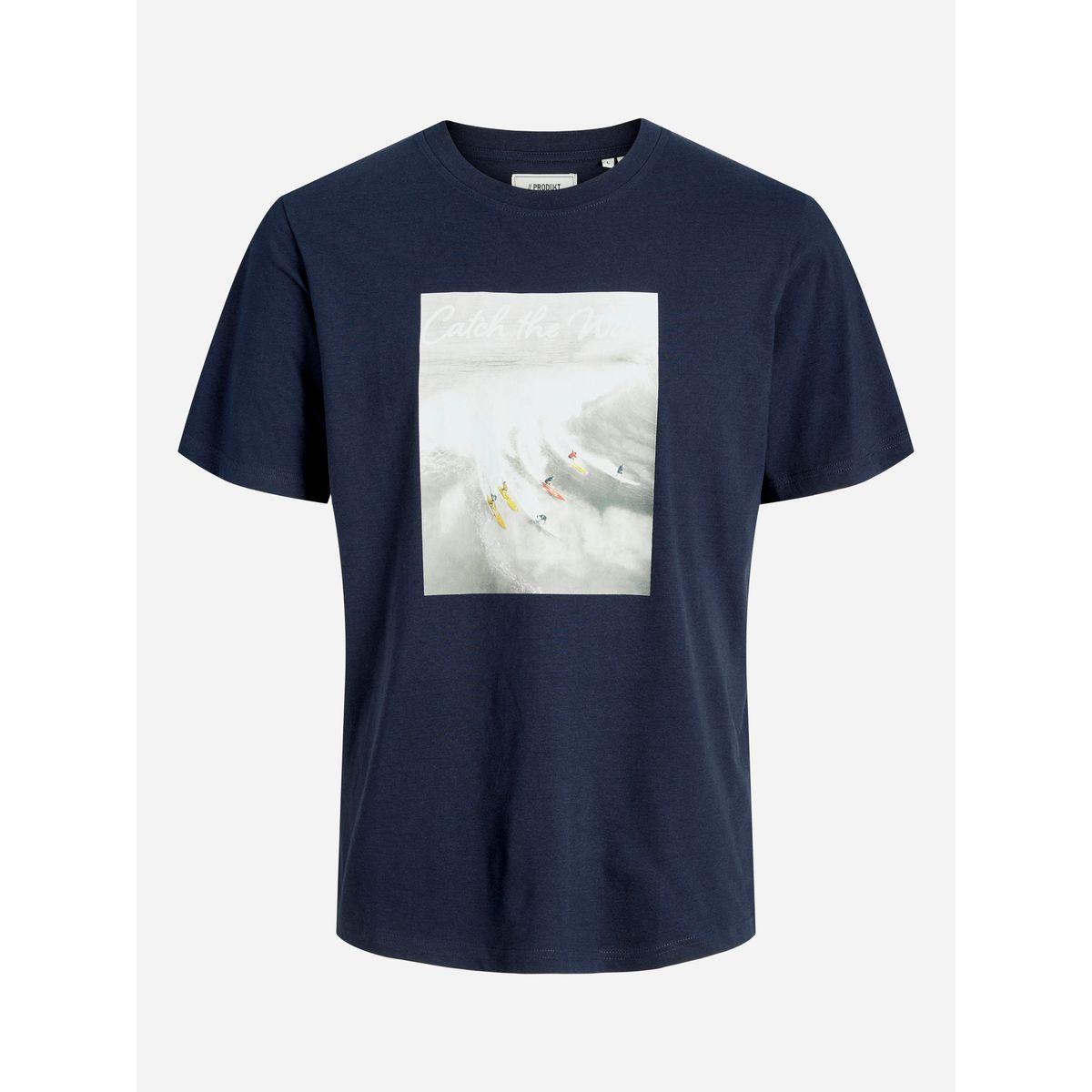 تيشيرت بطبعة جرافيك وأكمام قصيرة-men-clothing-tshirtsandpolos-tshirts-image-1
