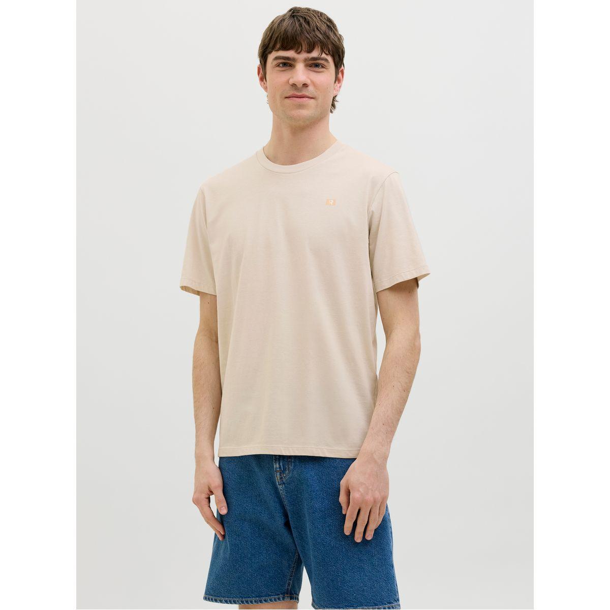 تيشيرت بطبعة شعار الماركة مع أكمام قصيرة-men-clothing-tshirtsandpolos-tshirts-image-1