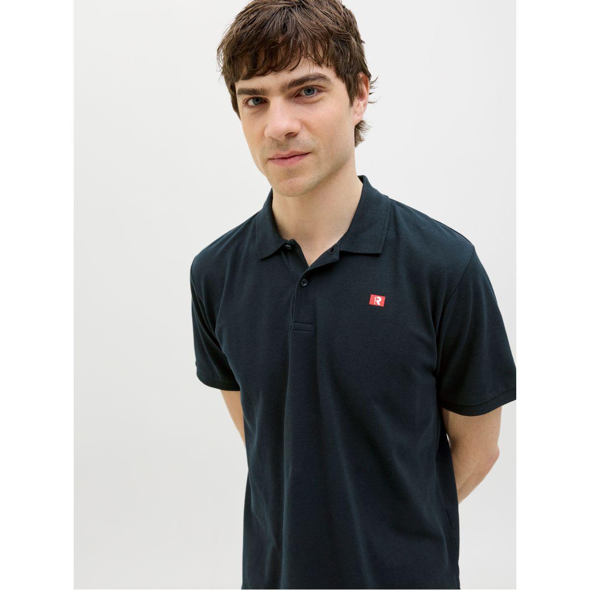 تيشيرت بولو بطبعة شعار الماركة وأكمام قصيرة-men-clothing-tshirtsandpolos-polos-image-1