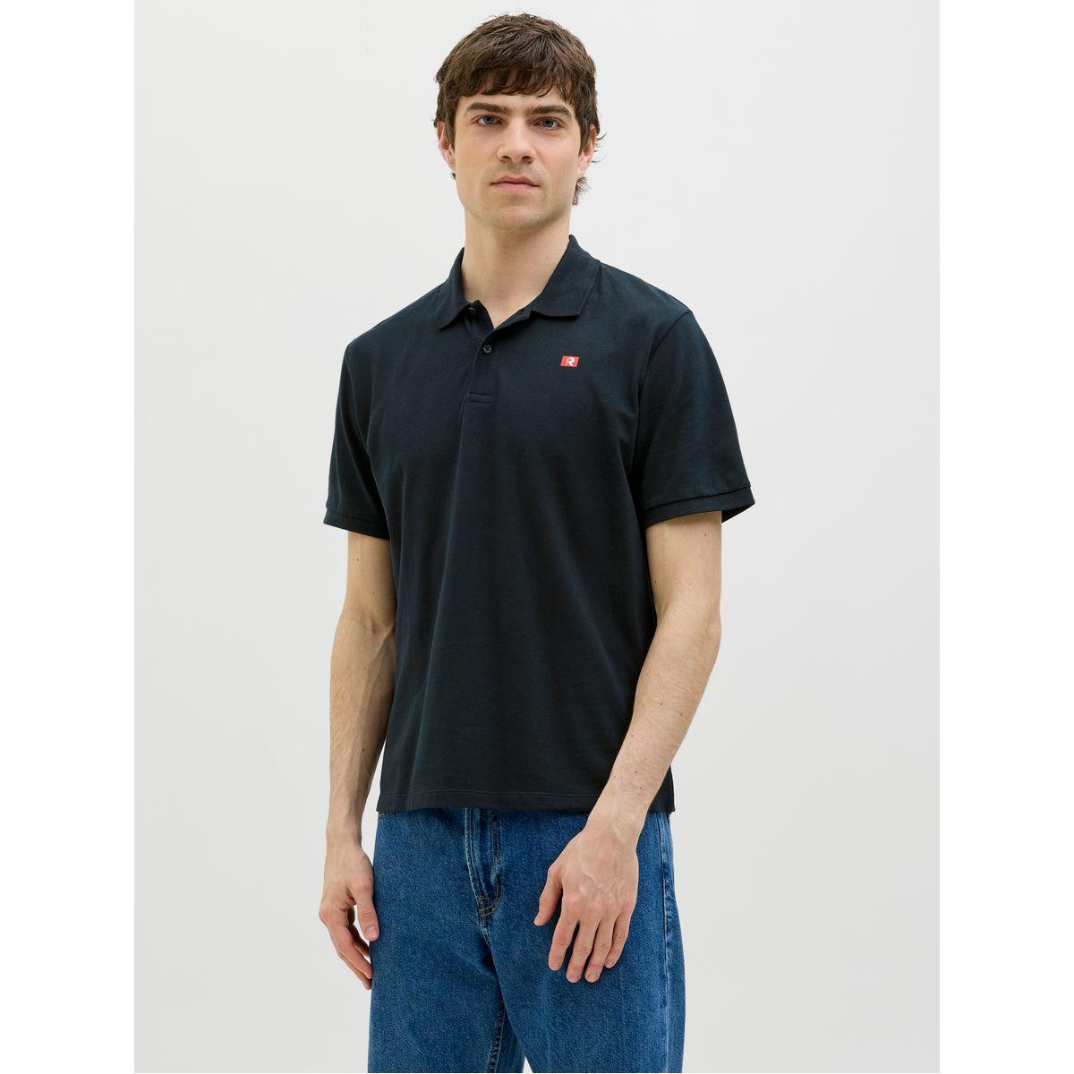 تيشيرت بولو بطبعة شعار الماركة وأكمام قصيرة-men-clothing-tshirtsandpolos-polos-image-4