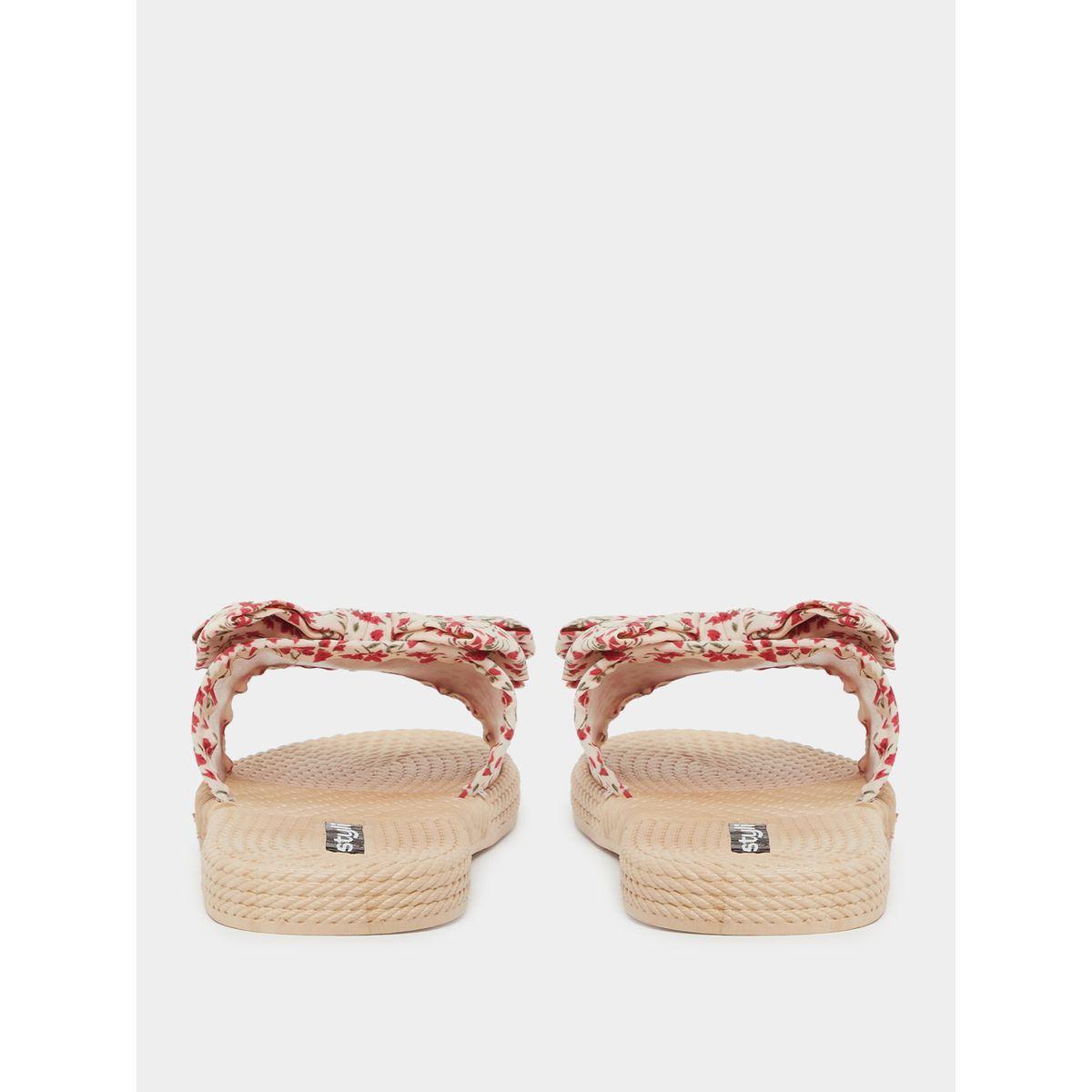 شبشب بطبعة زهور وربطة فيونكة-women-shoes-flipflopsandslides-image-4