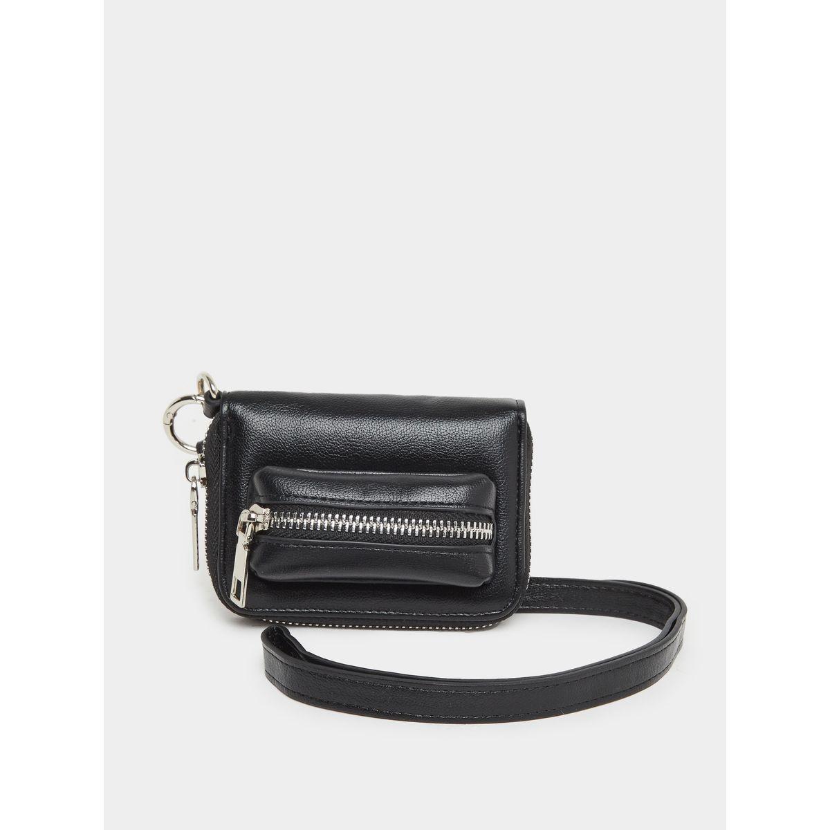 Styli Black Long Strap Zip Pocket Bum Bag-women-bagsandwallets-handbags-image-2