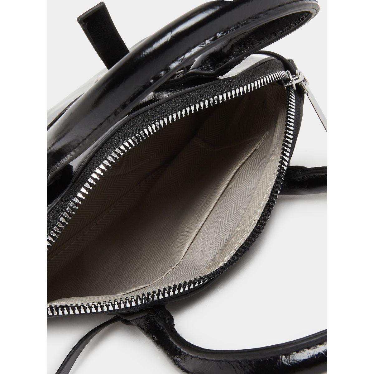 Styli Women Black Belted Handbag with Buckle Detail-women-bagsandwallets-handbags-image-4