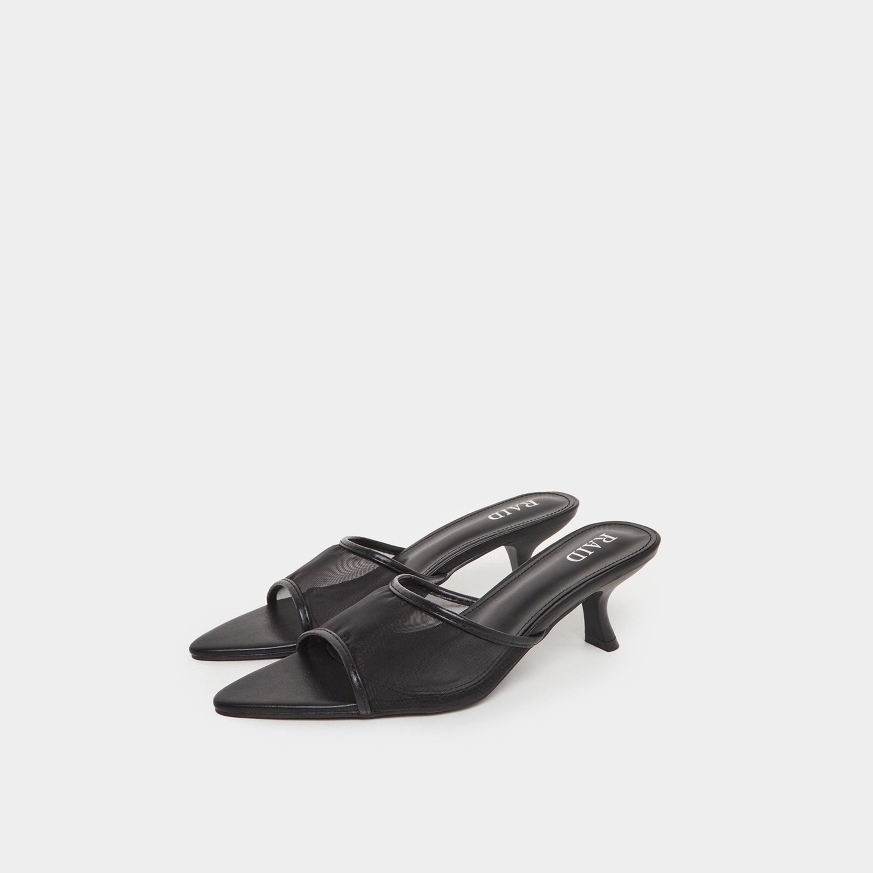 Raid Sable Pointed Toe Mesh Mules-women-shoes-heels-image-1
