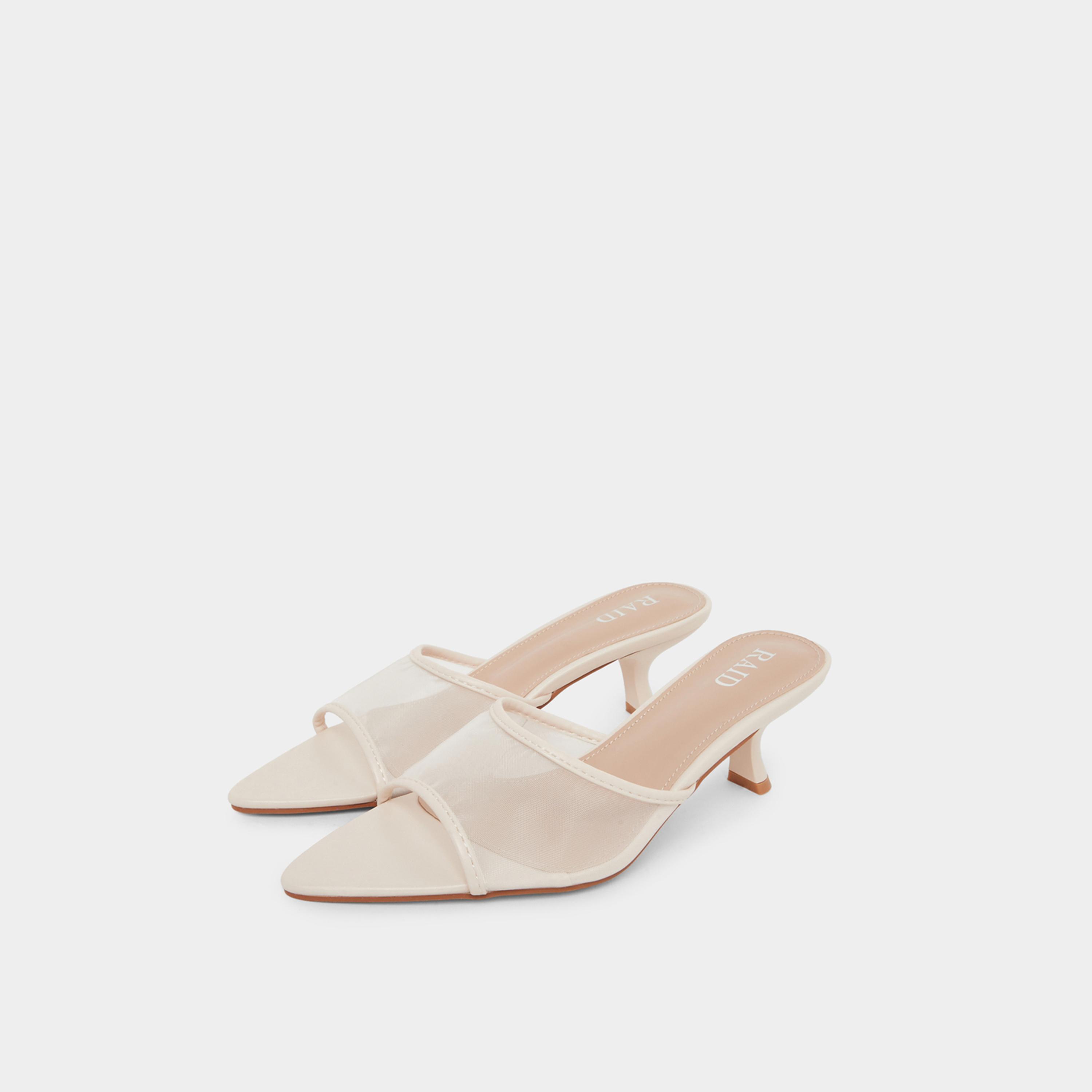 Raid Sable Pointed Toe Mesh Mules-women-shoes-heels-image-1
