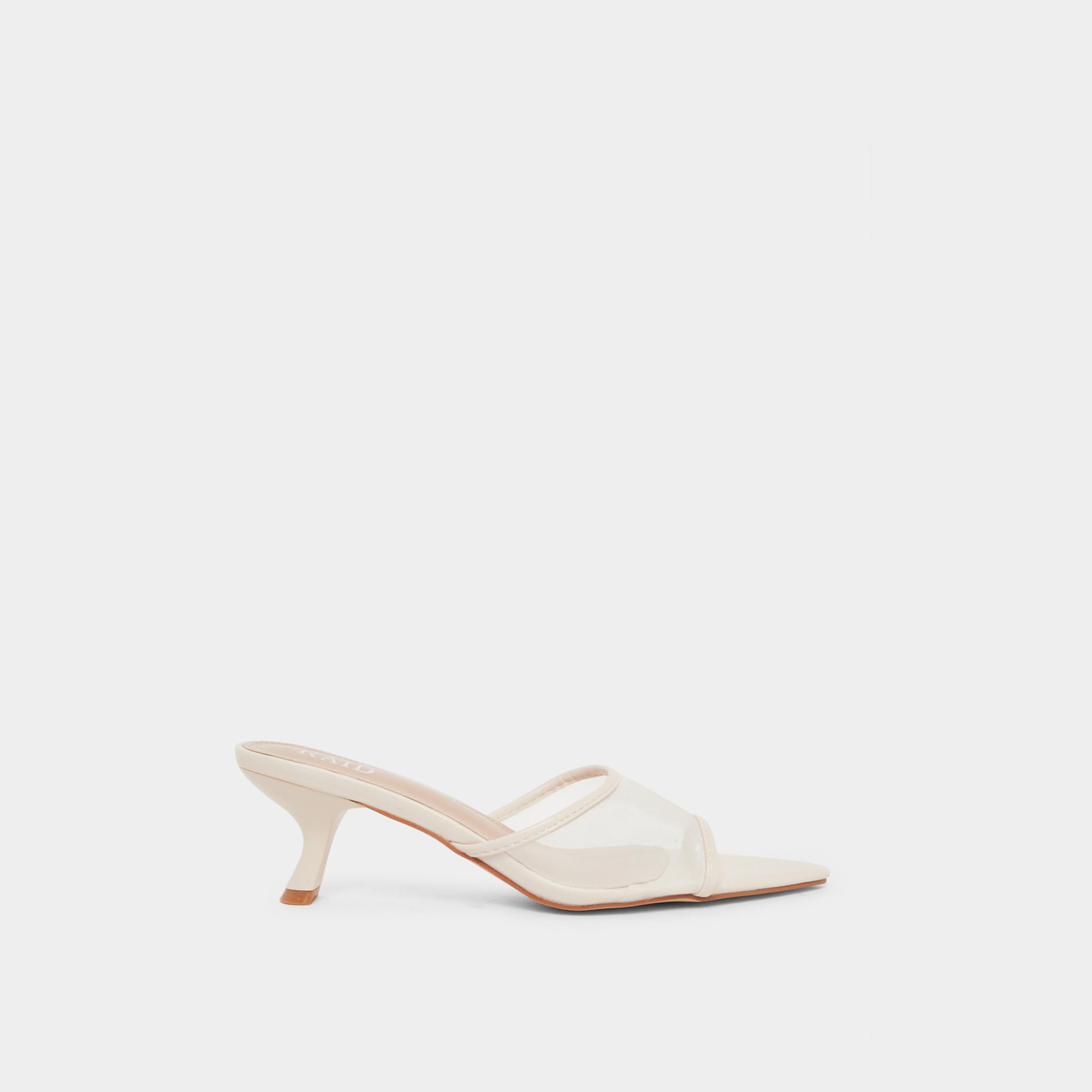 Raid Sable Pointed Toe Mesh Mules-women-shoes-heels-image-2