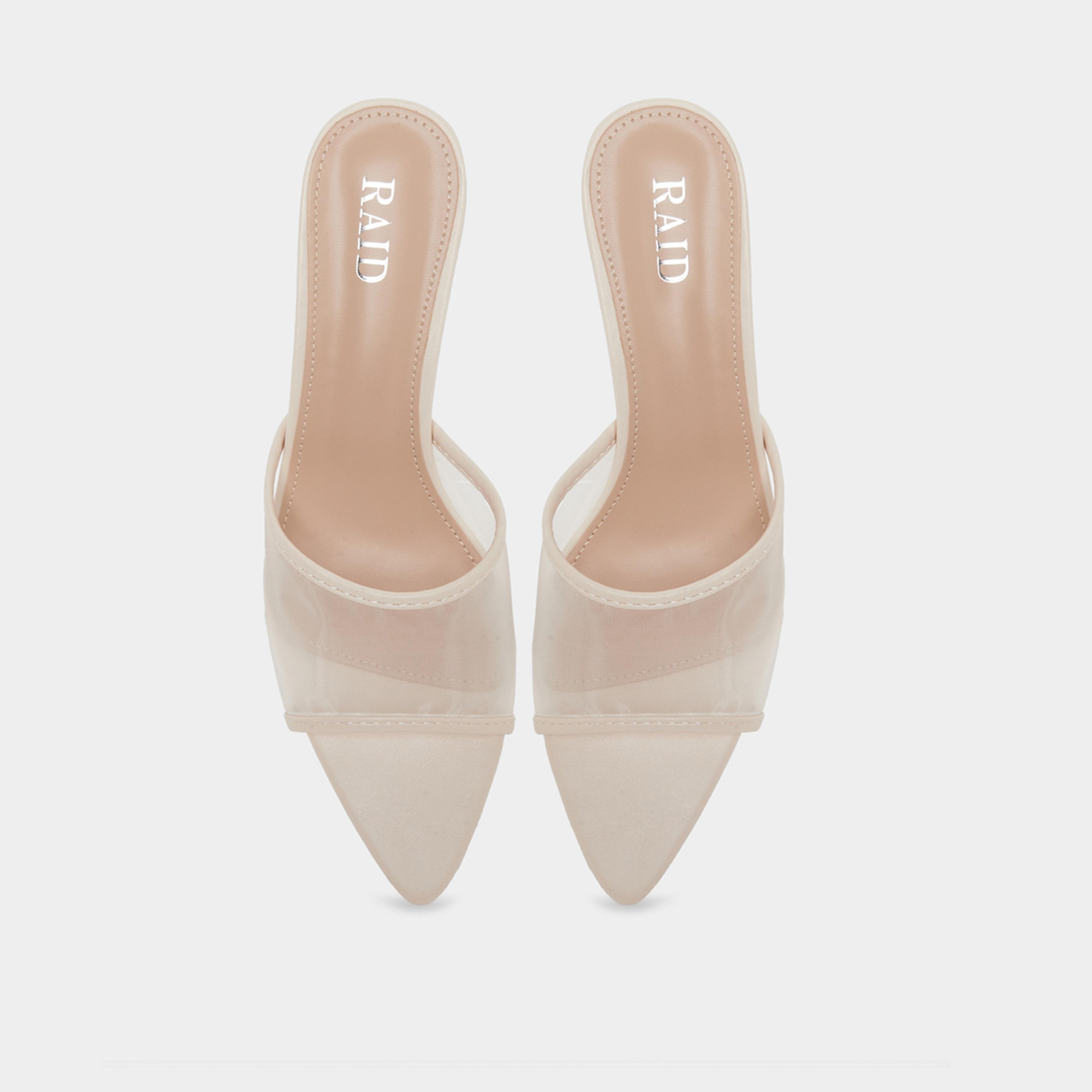 Raid Sable Pointed Toe Mesh Mules-women-shoes-heels-image-3