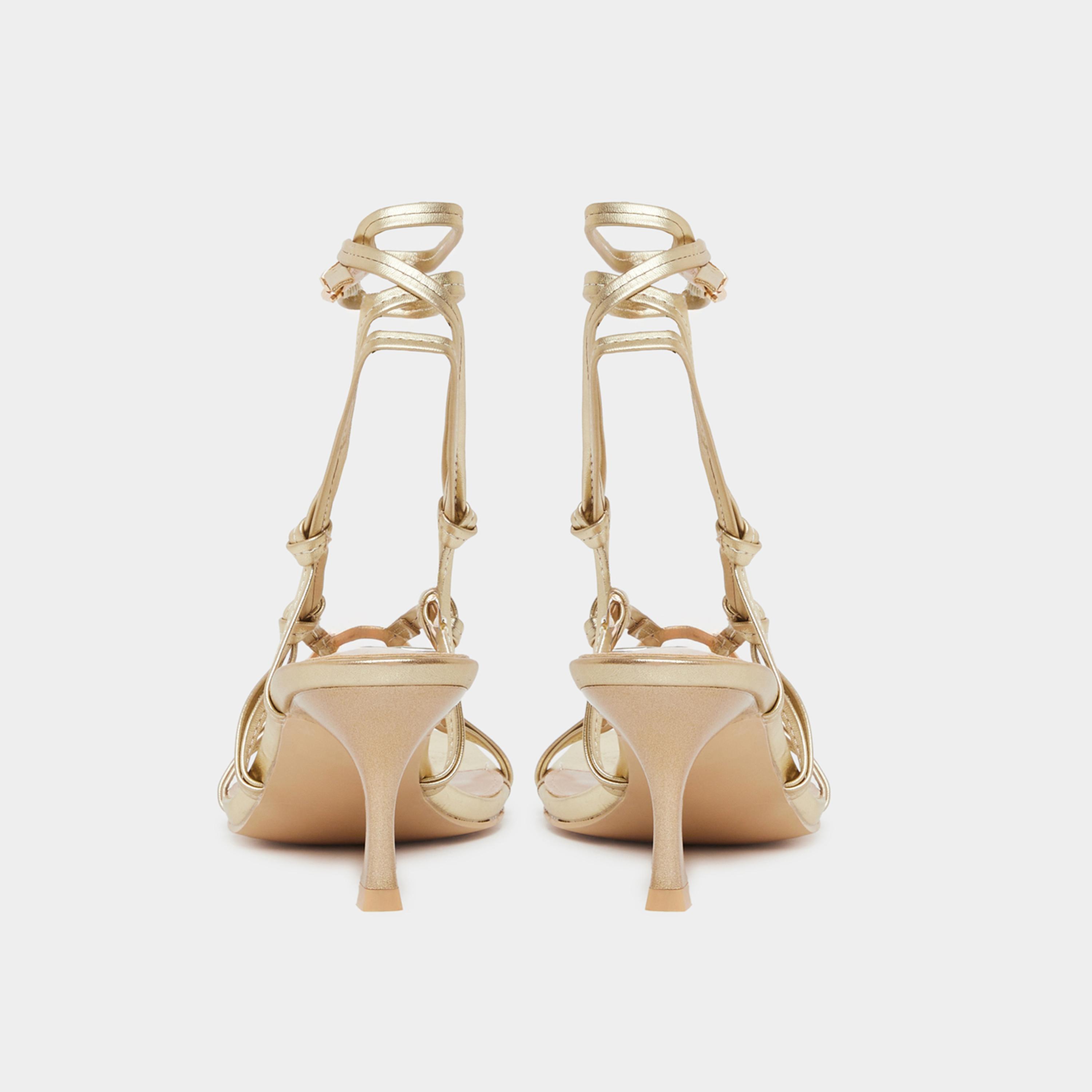 Raid Danika Knot Tie-Up Sandals with Ring Detail-women-shoes-sandals-heeled-image-5