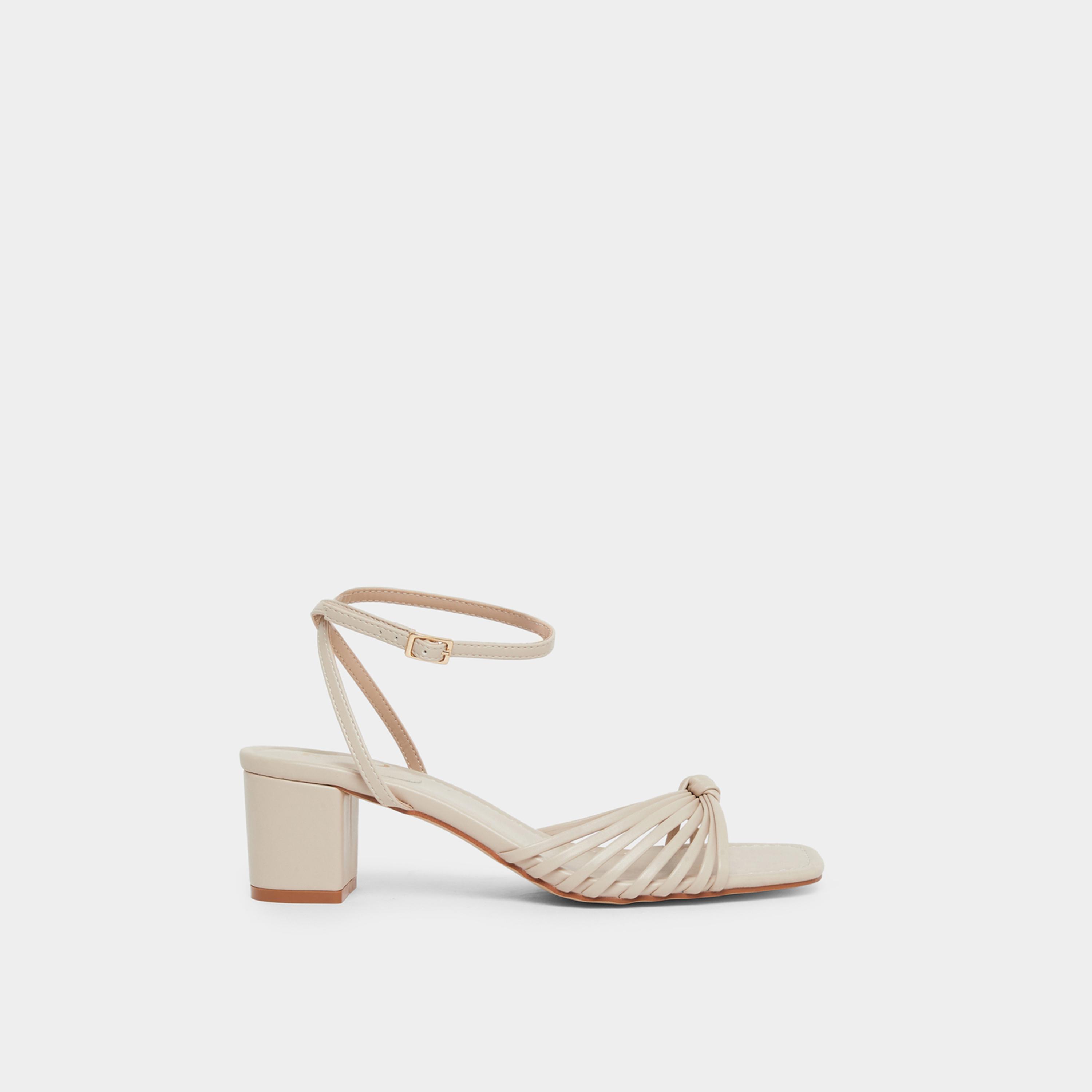 Raid Aanvi Strappy Knotted Block Heel Sandals-women-shoes-sandals-heeled-image-2